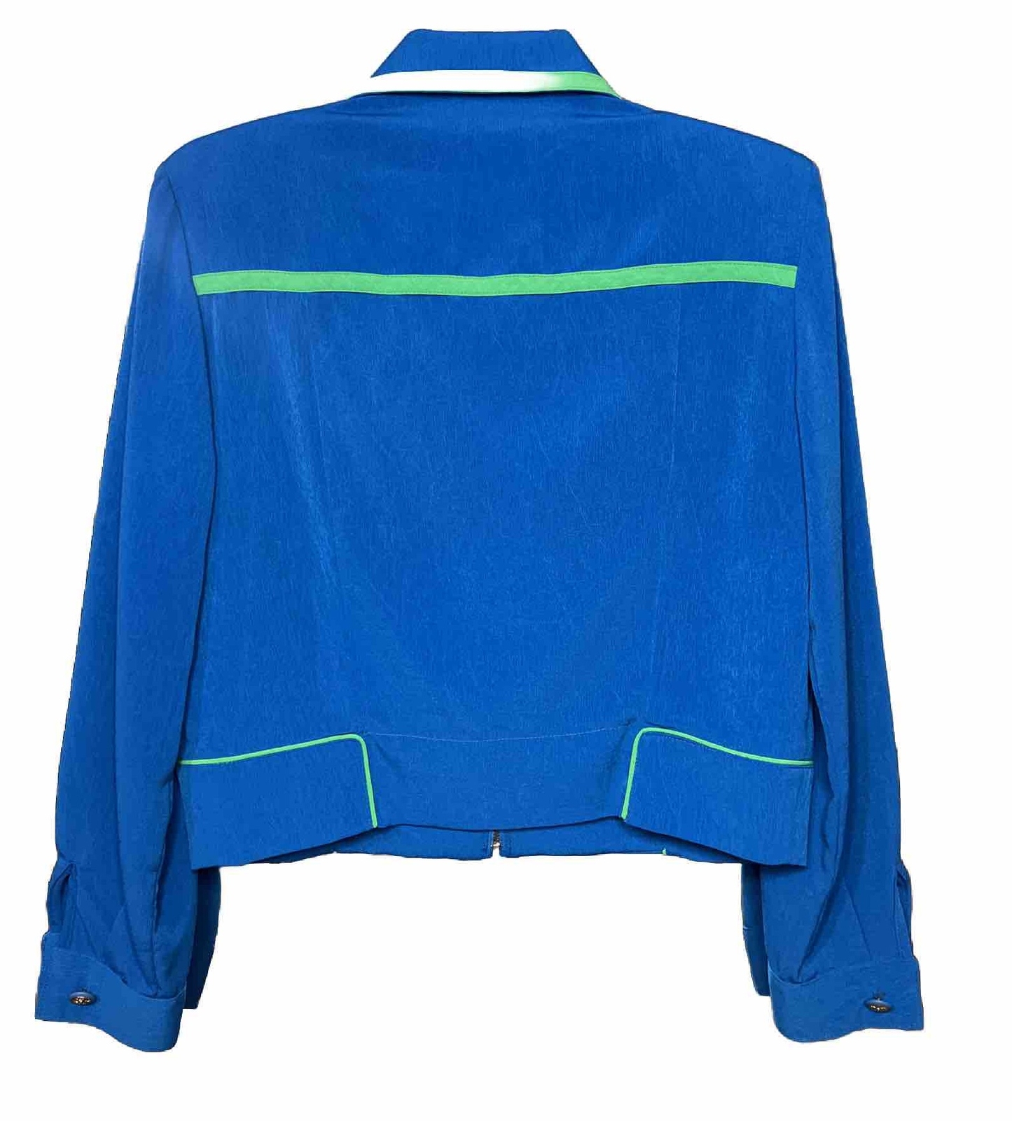 VTG Nancy Bolen Embroidered XS Jacket 80s Shoulder Pads