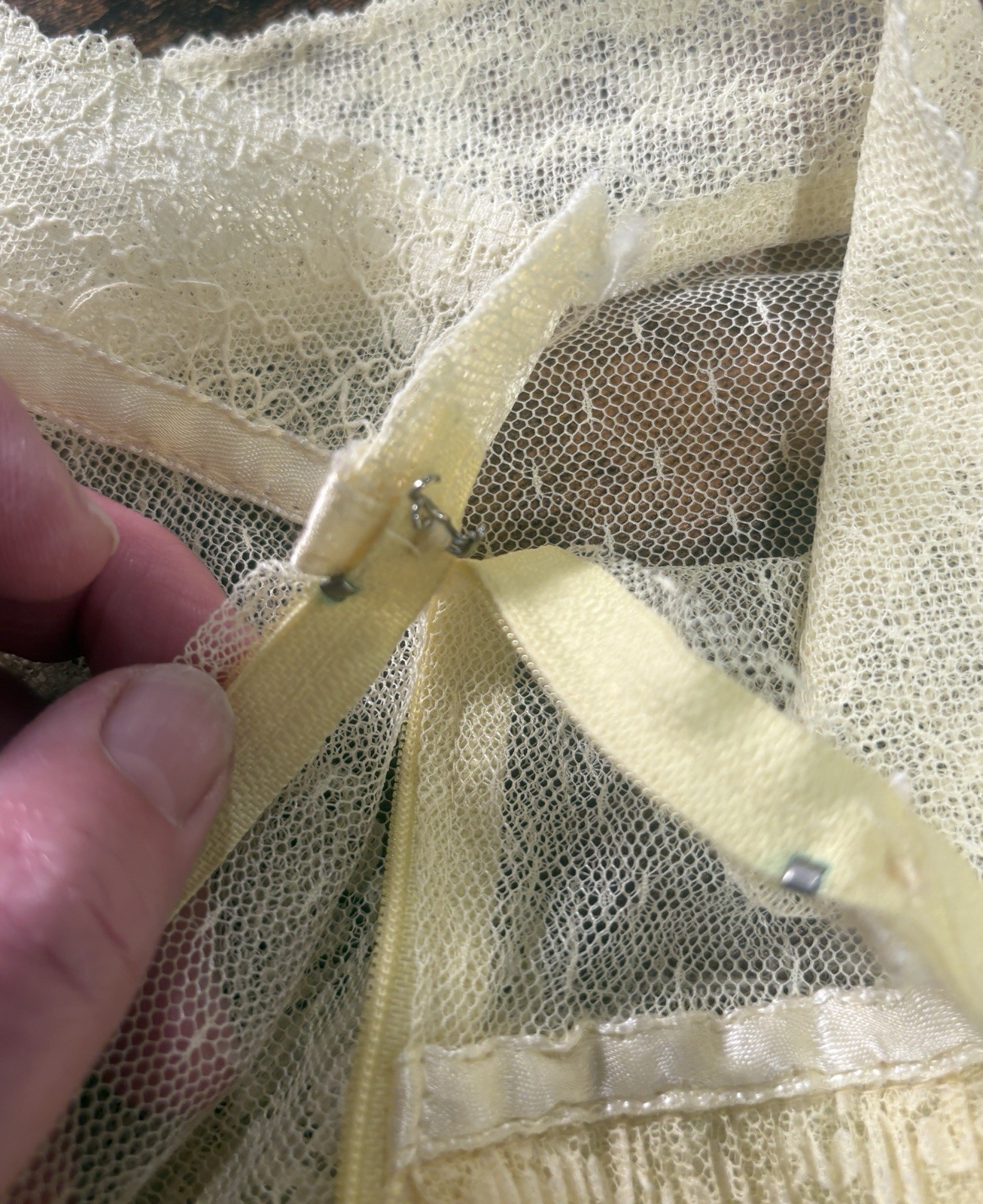 Vintage J.C. Penney Yellow 70s Edwardian Party Prom Dress Gown Sz 7/8 Beautiful!