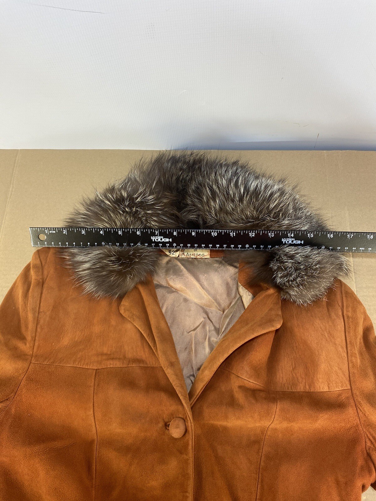 Vtg 40s 50s 60s Leather Suede Fur Mink Arizona Aztec Western Navajo Jacket Coat