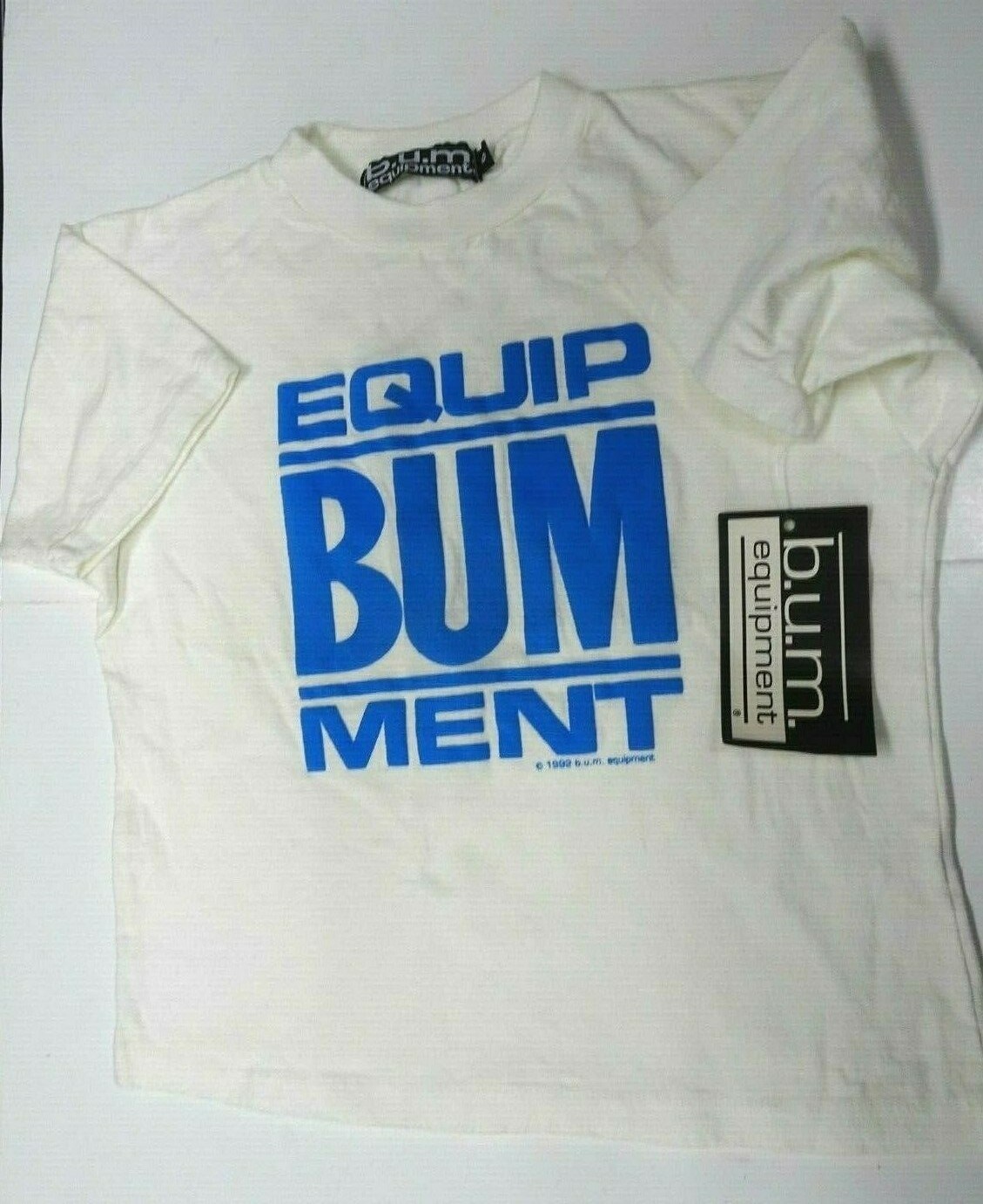 Vintage 1990s Original BUM Equipment Small Size 6 T-Shirt w/Tags NEW 1992