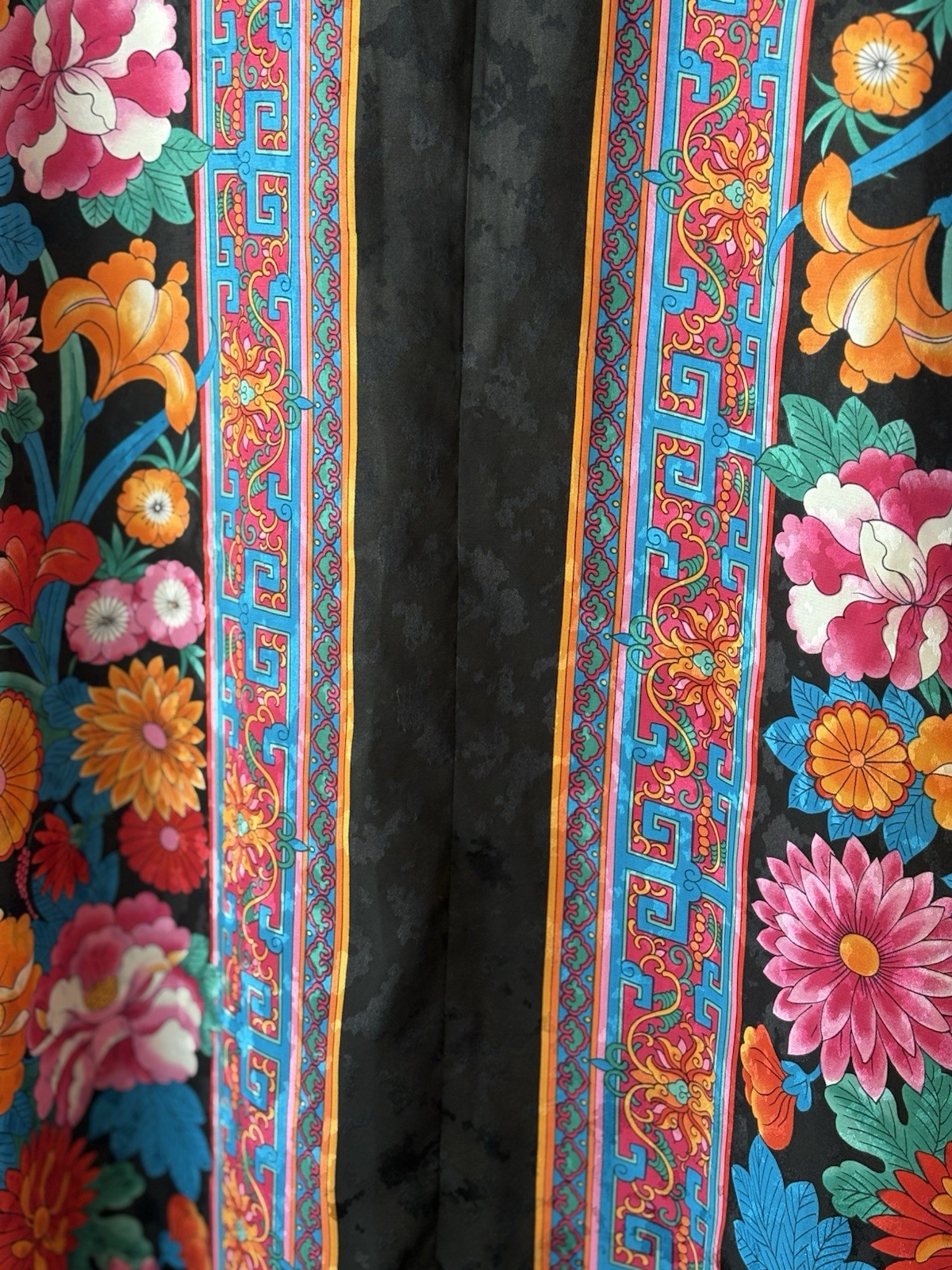 Vintage Ruth Norman New York Zipper Up In Front Kaftan Dress Robe Kimono Sz M