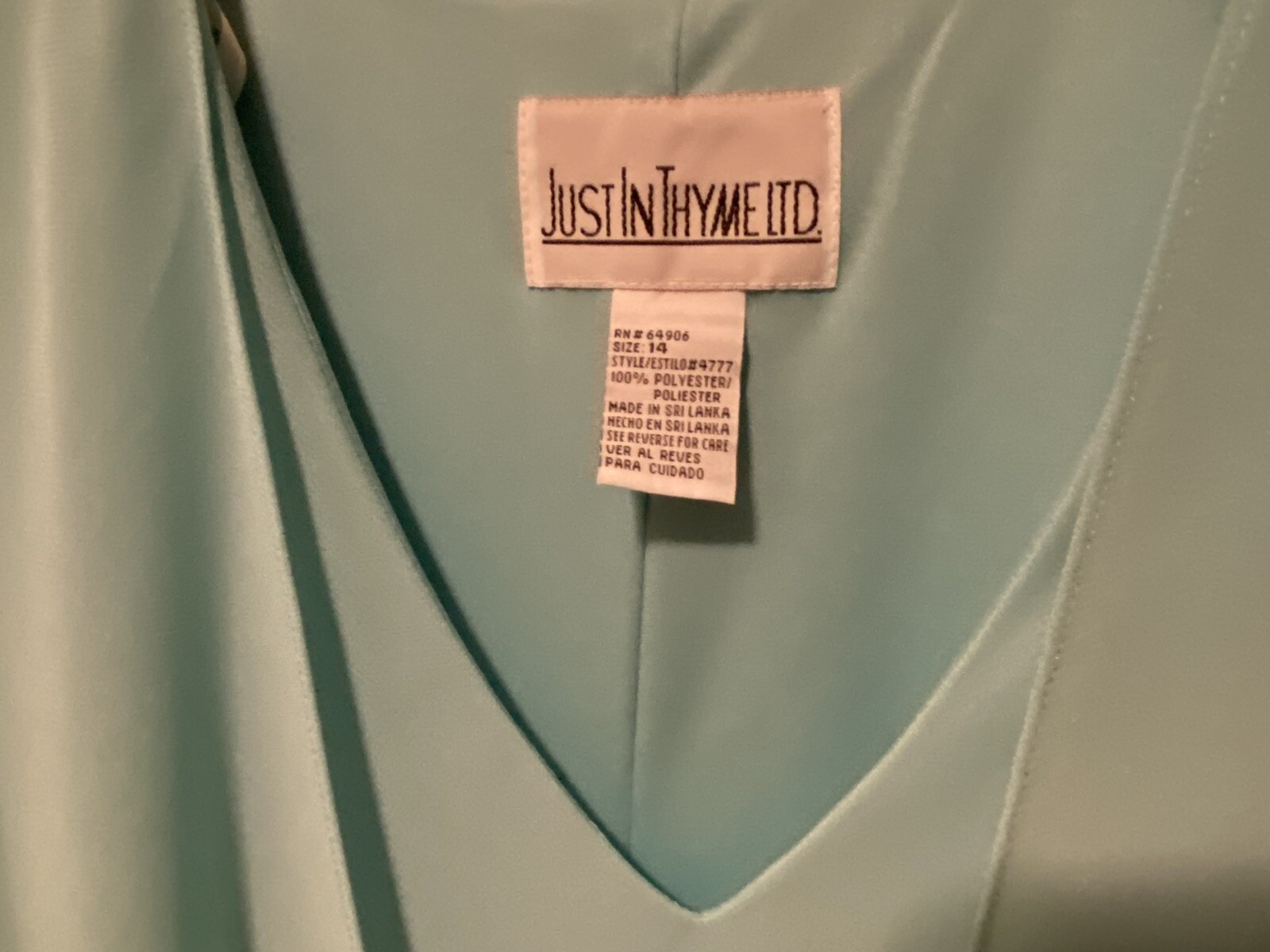 Ladies Just In Thyme Ltd Womens Aqua Layered Shift Dress Size 14 NWT