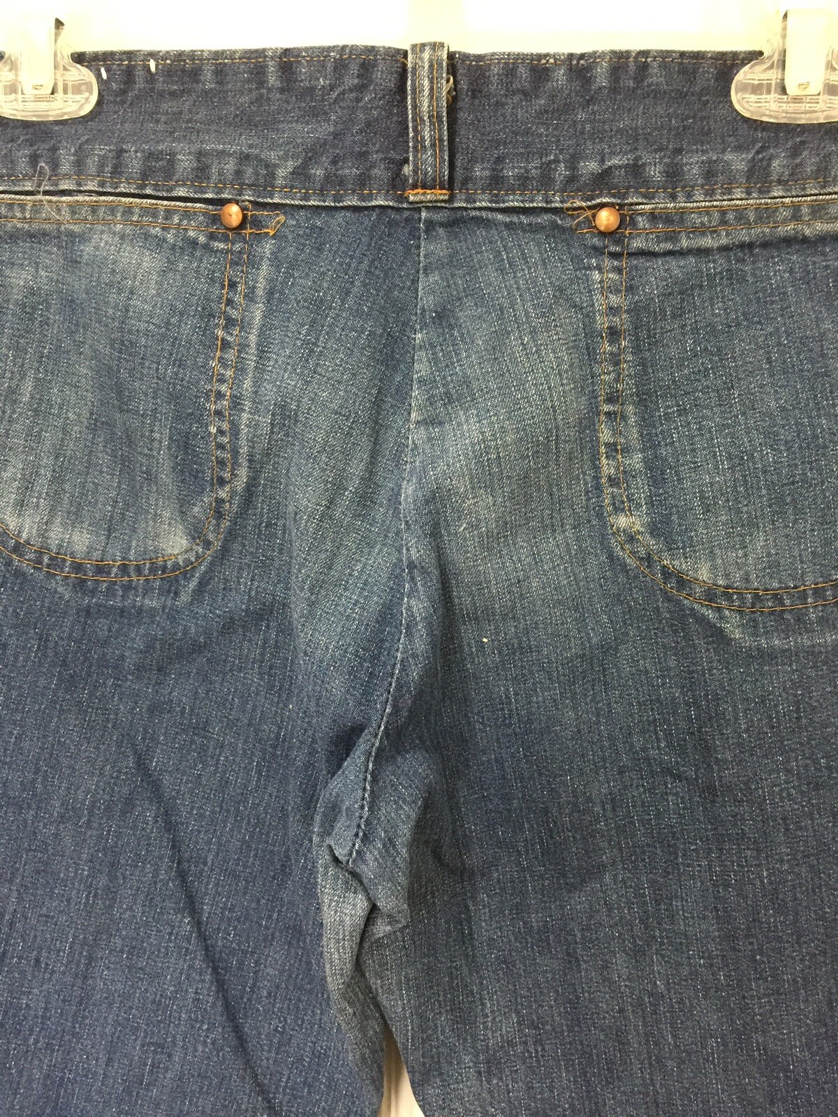Vintage Sears Low Rise Hip Hugger Jeans 70’s Bell Bottoms Sears Roebuck Co
