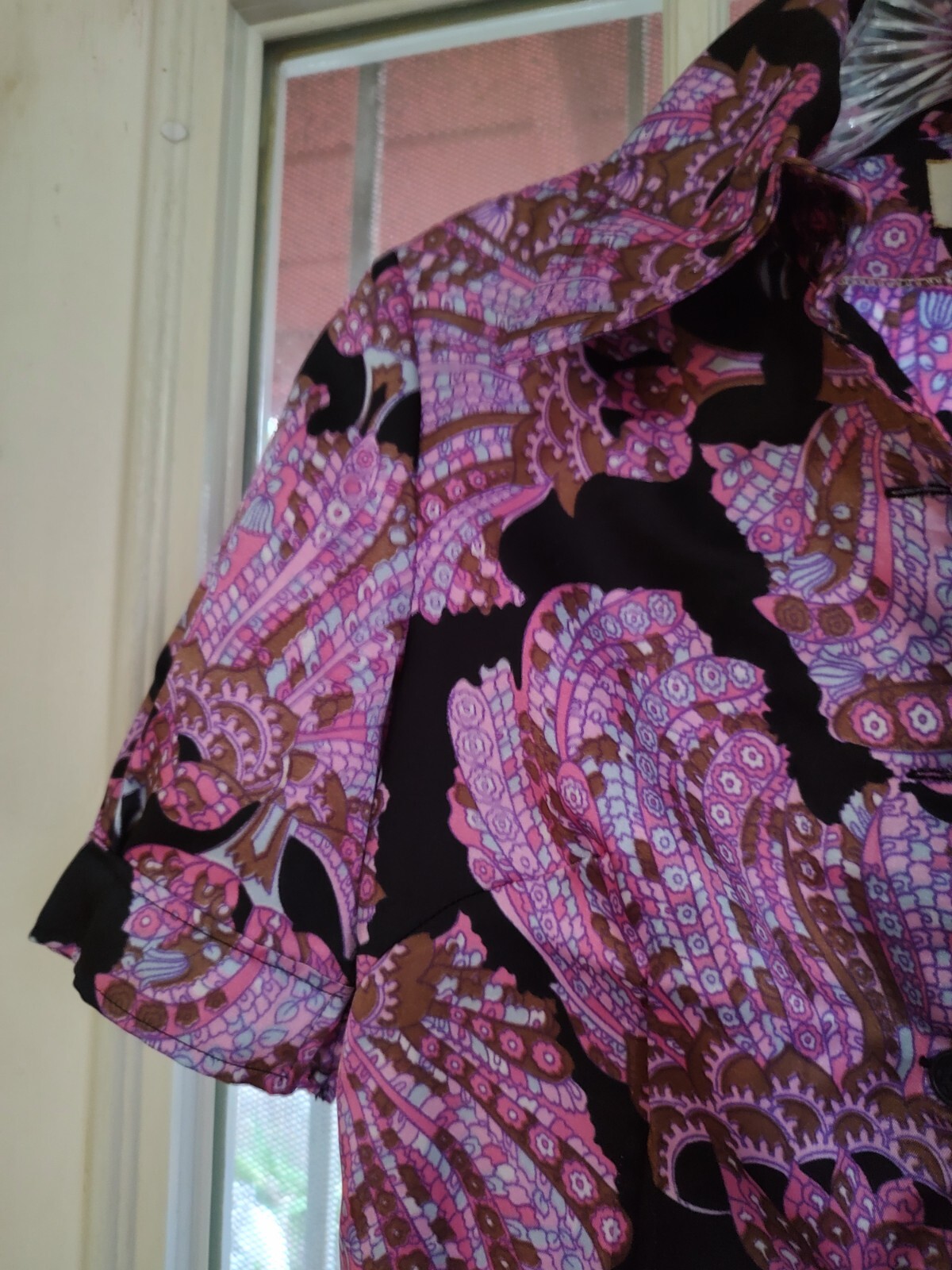 Vintage Women’s 60s 70s Paisley Gogo Mod Disco Hippie Dress Size 6/8
