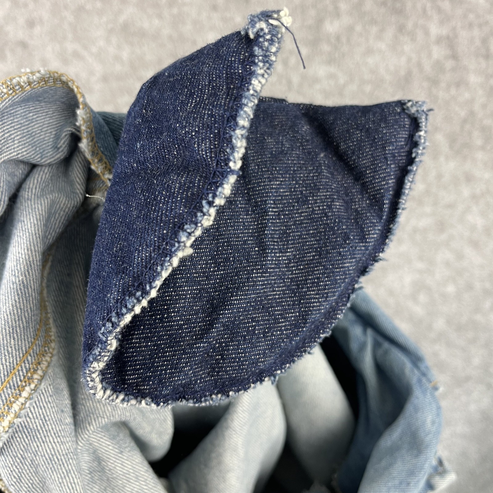 Vintage 80s Paris Blues Dress Womens 9 Denim Zipper Asymmetrical Stone Wash USA
