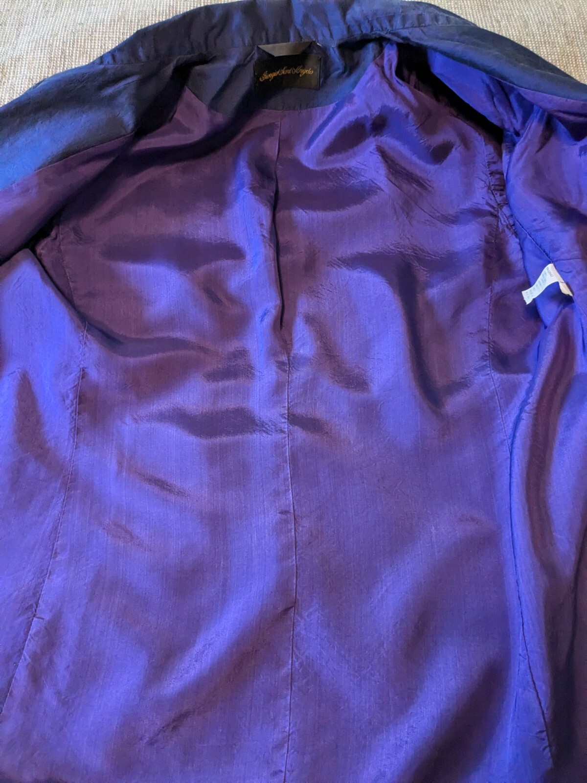 Giorgio Saint Angelo Vintage Raw Silk Blazer Size 12