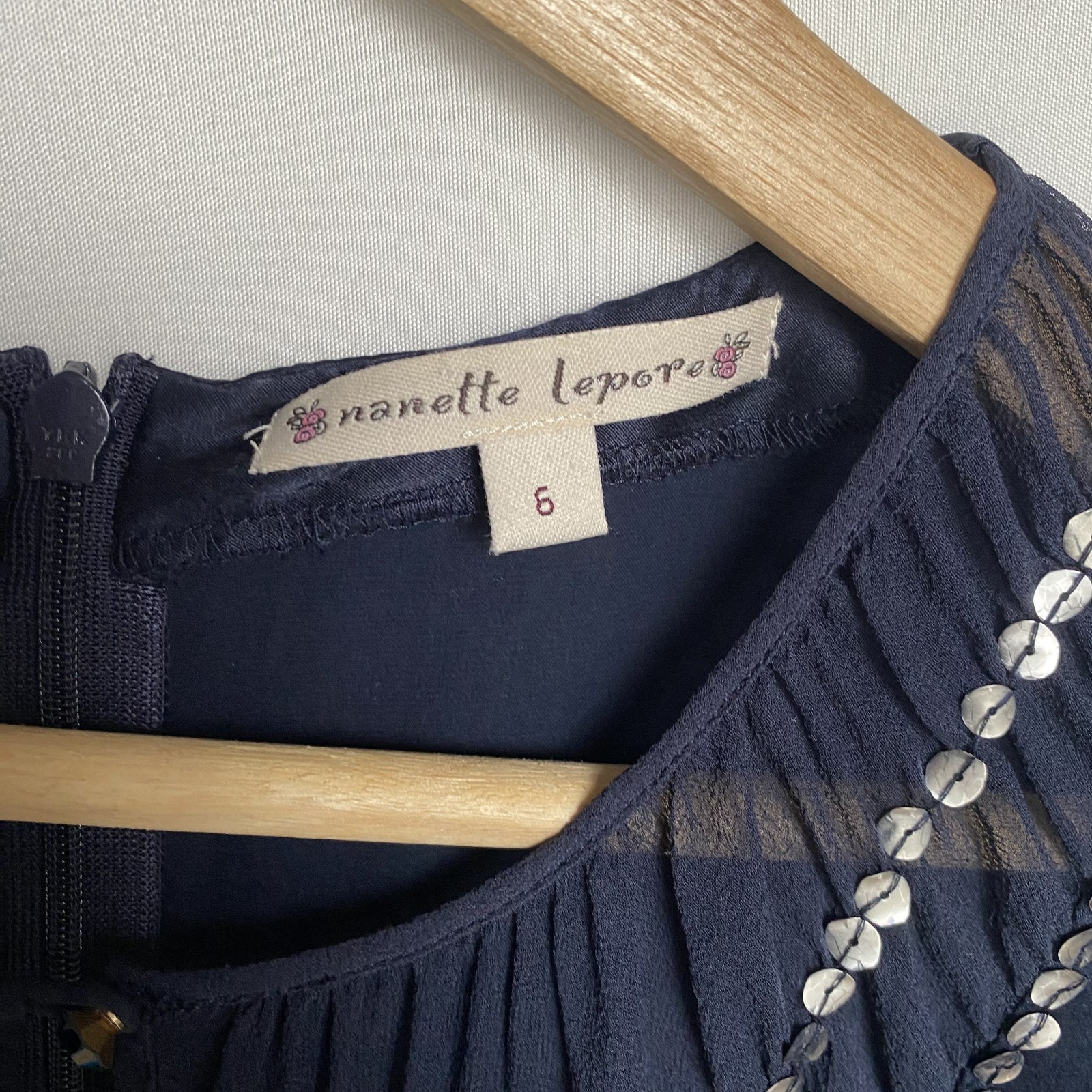 RARE Blue Silk Blouse ASO Holly Marie Combs as Piper Halliwell in Charmed Size 6