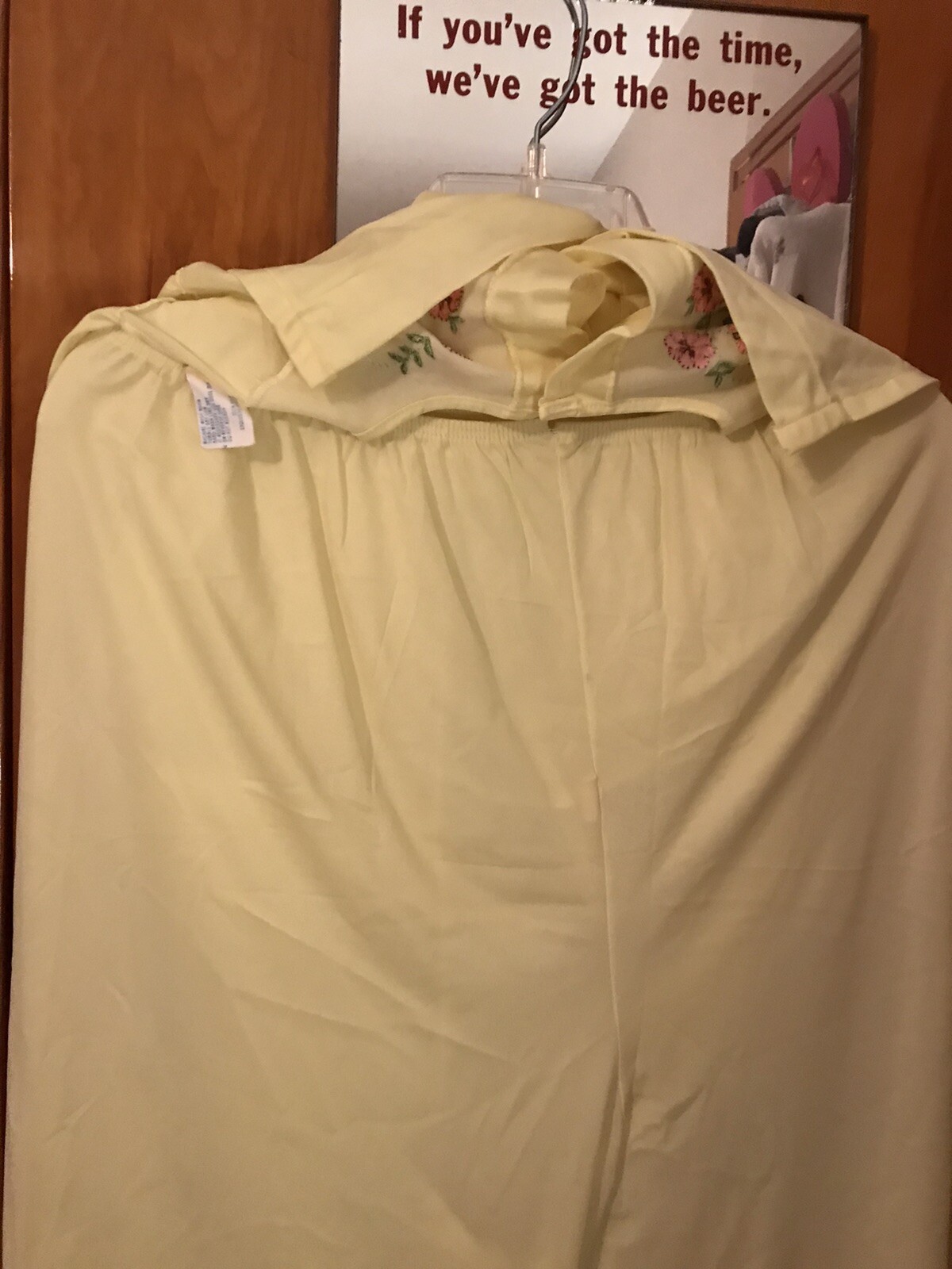 Vintage Woman’s Katz Pajamas! Lemon Yellow 2 Pc Pajamas by Katz Sz 32L USA Made