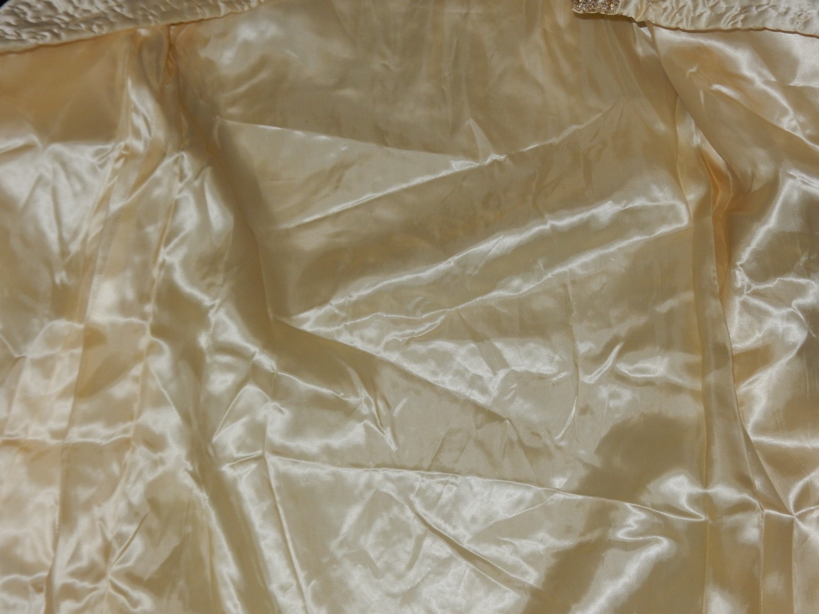 Vintage Lisanne Yellow & Gold Metallic Robe – 14