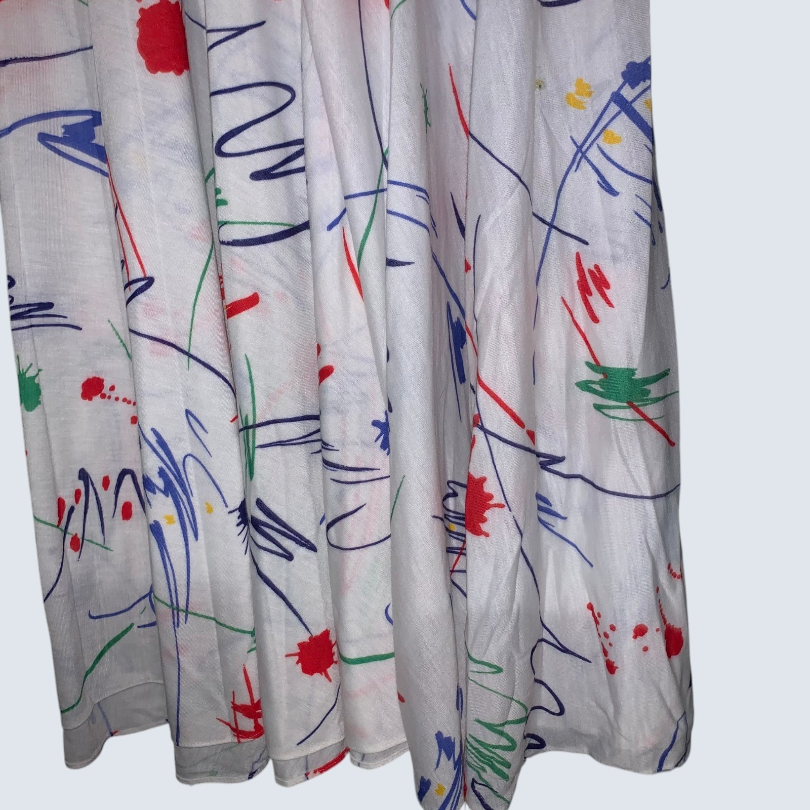 Vintage Coolwear 1980s Abstract Paint Splatter Dress – Modern Size 14/16