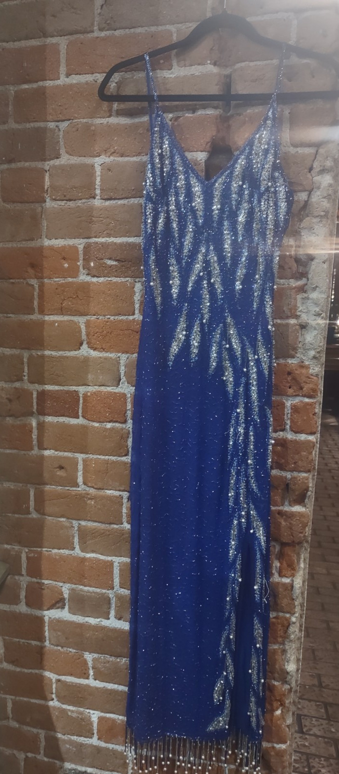 VTG 1980’s 1990’s S & N Fashions Silk Beaded and Sequin cocktail Dress Small