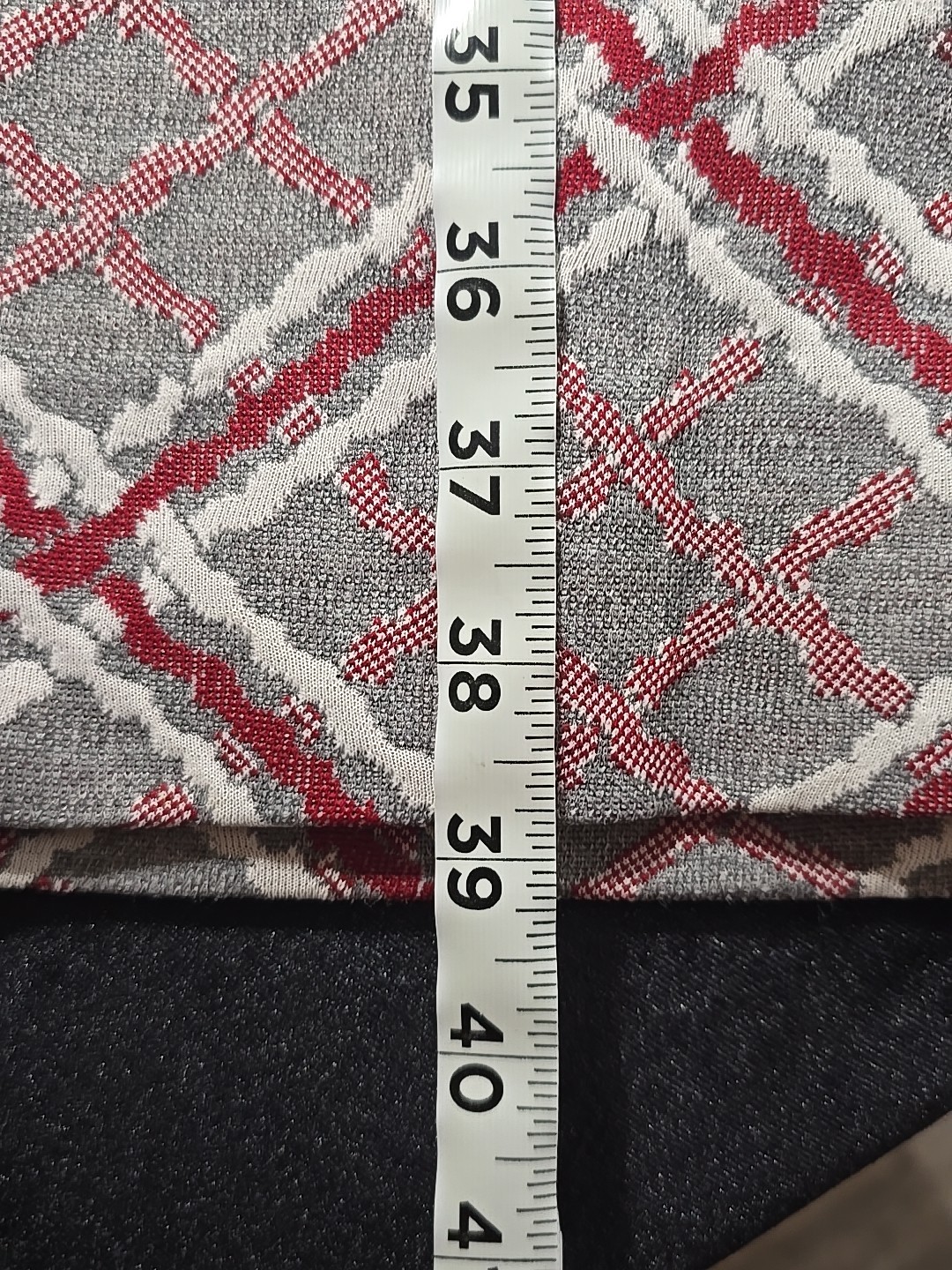 Gray Plaid Wool Skirt Homemade No Size Tag See Photos Vintage 1970’s