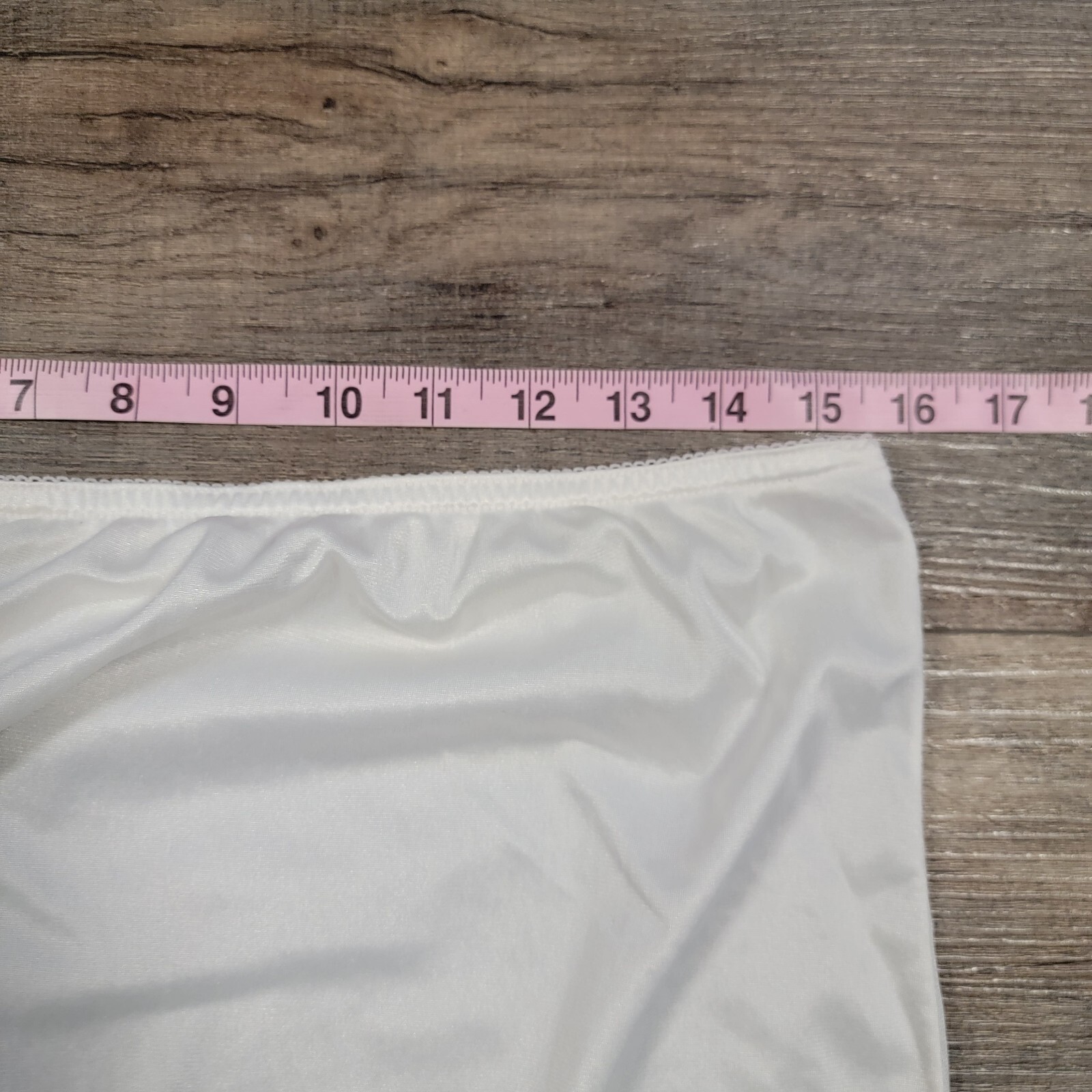 Vintage Lingerie by Vincent Half Slip Lace Nylon Pearl Off White Size Medium