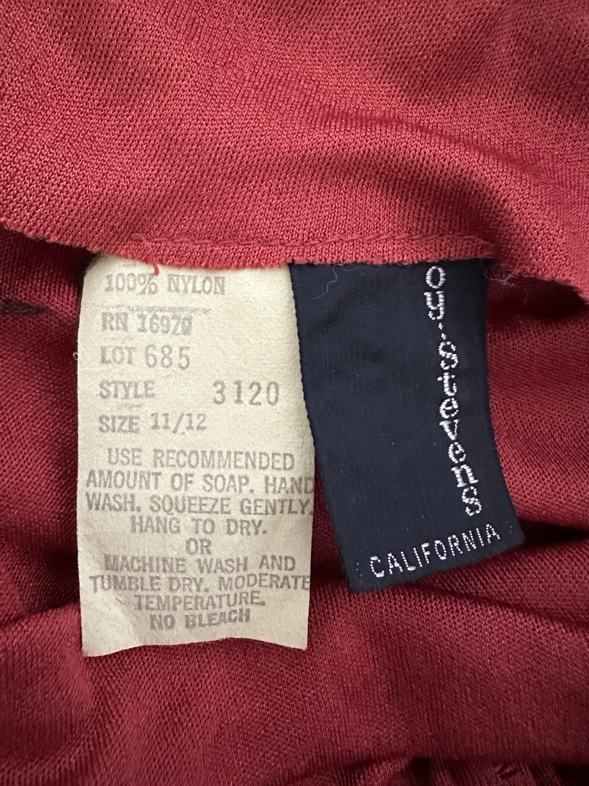 Vintage 70’s Joy Stevens California Rust Maxi Dress Disco Glam 11/12 (modern S)