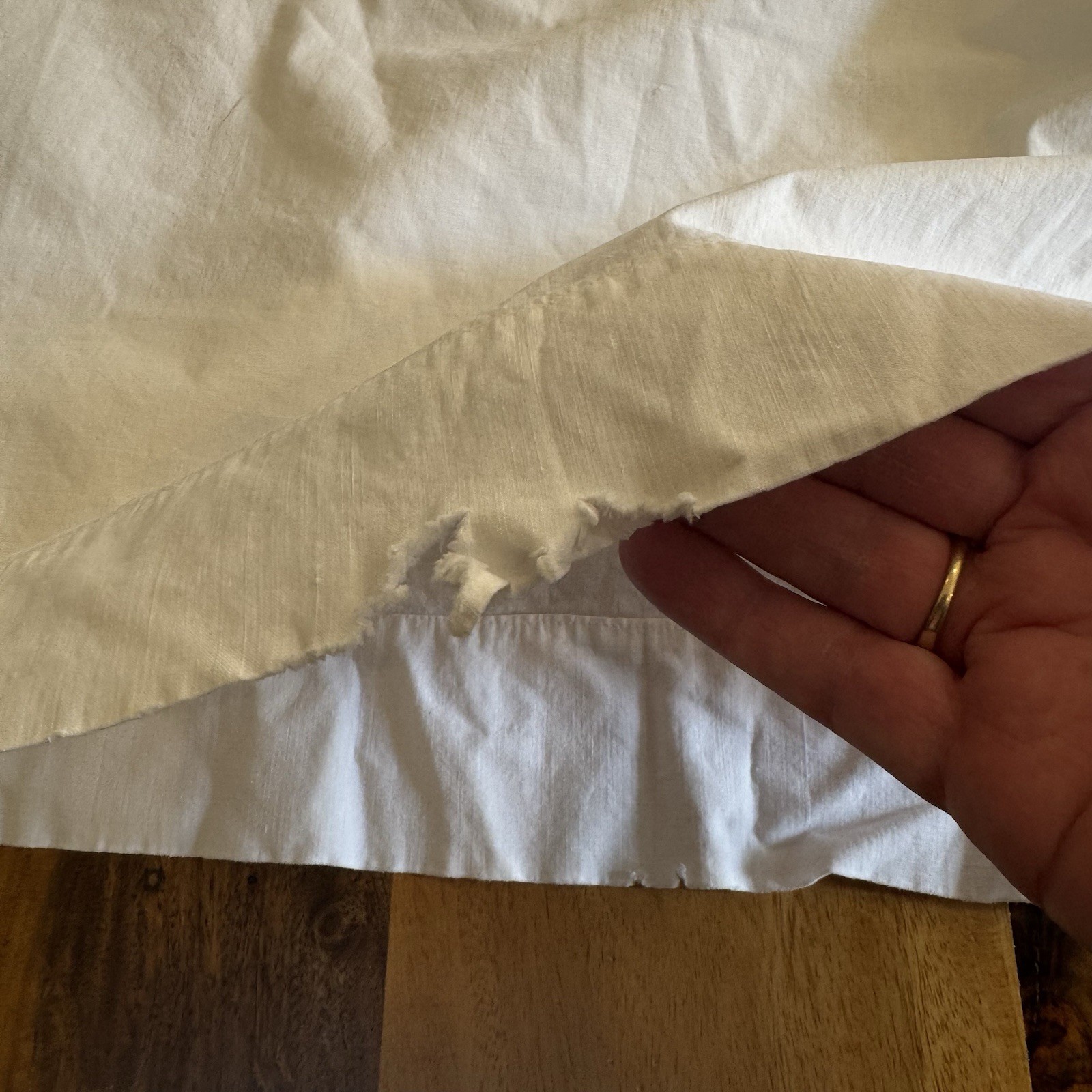 Reenactment Cotton White Night Gown Undergarment With Damage