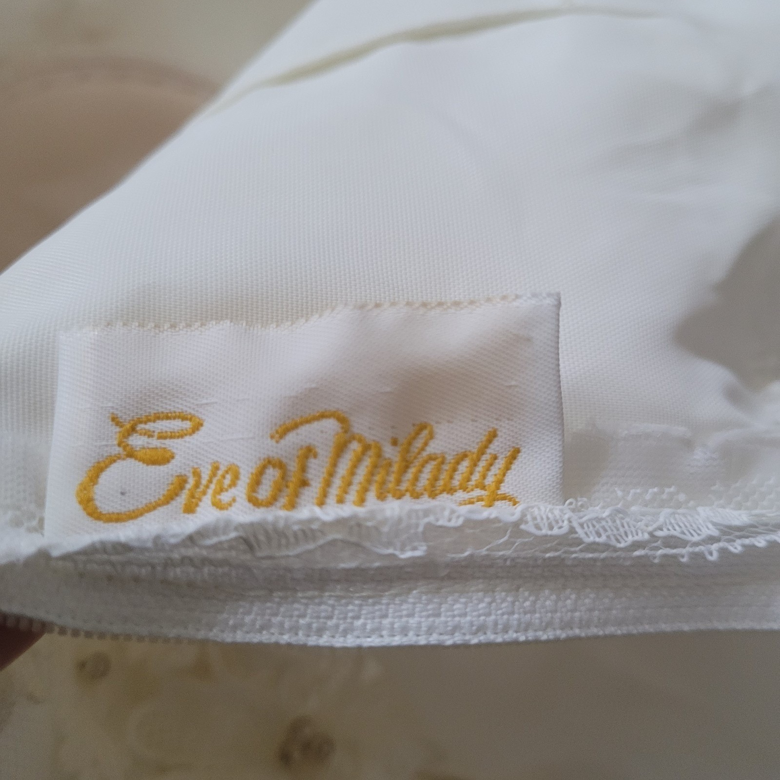 Vintage Eve Of Milady Wedding Dress Matching Veil Sz XXS 2XS Lace Floral Beaded