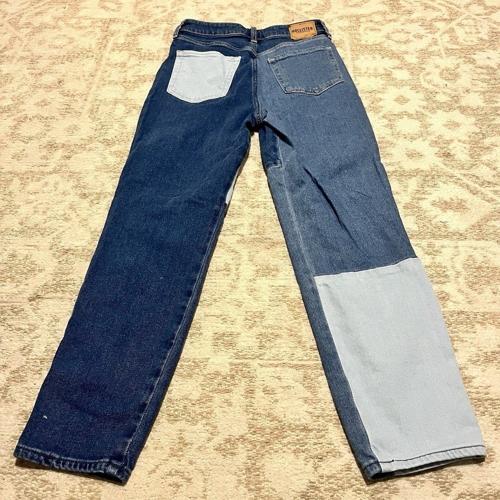 Hollister Ultra High-Rise Patchwork Mom Jeans Women 25×27 90s Retro Vintage