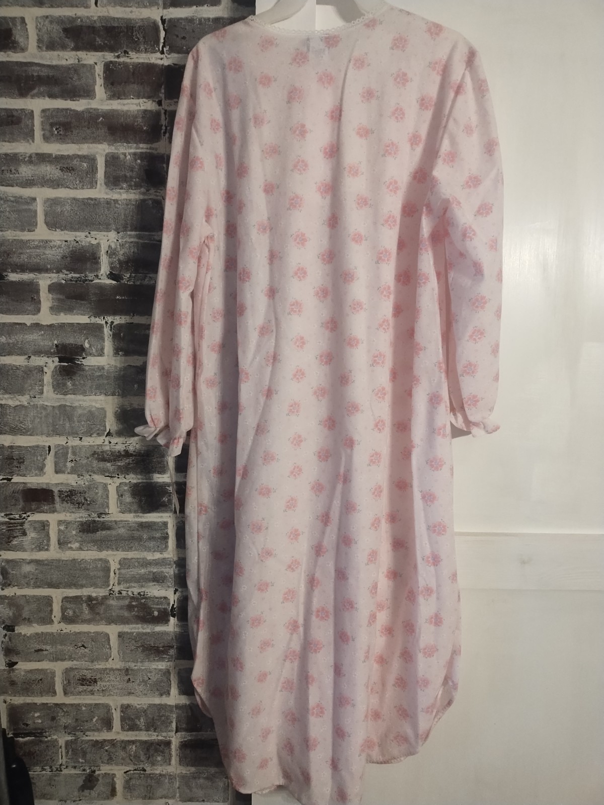 Grandma Vintage NWT Night Gown Granny Core Pink Med Gift Floral Kelly Reed 90s