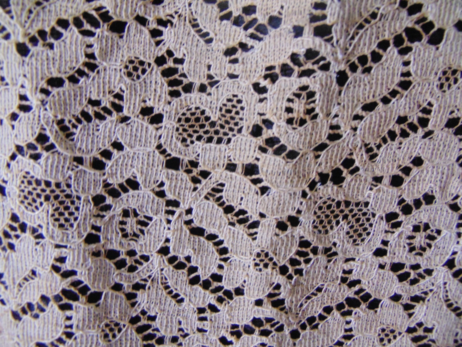 1940s Evening Gown -Black Rayon Voile w/Cream Lace -S- ROMANTIC – SALE