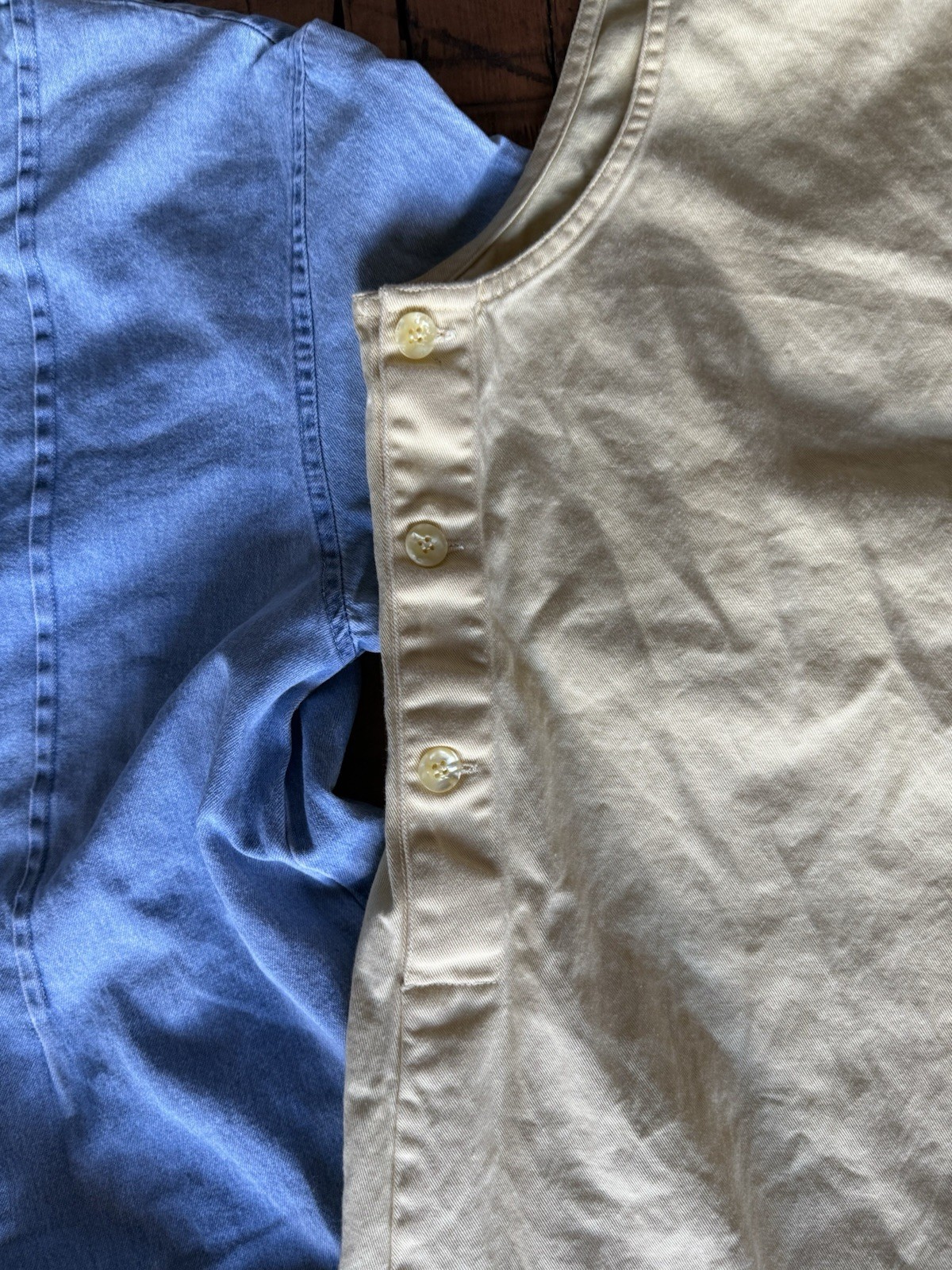 Expressions and J. Jill Ltd. 100% Cotton Pair (2) Vintage Denim Dresses 90 style