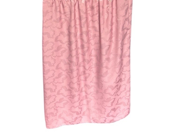 Vintage JC Penny 2 Piece Satin Mauve Ivory Lace Skirt Set Women’s Size 10