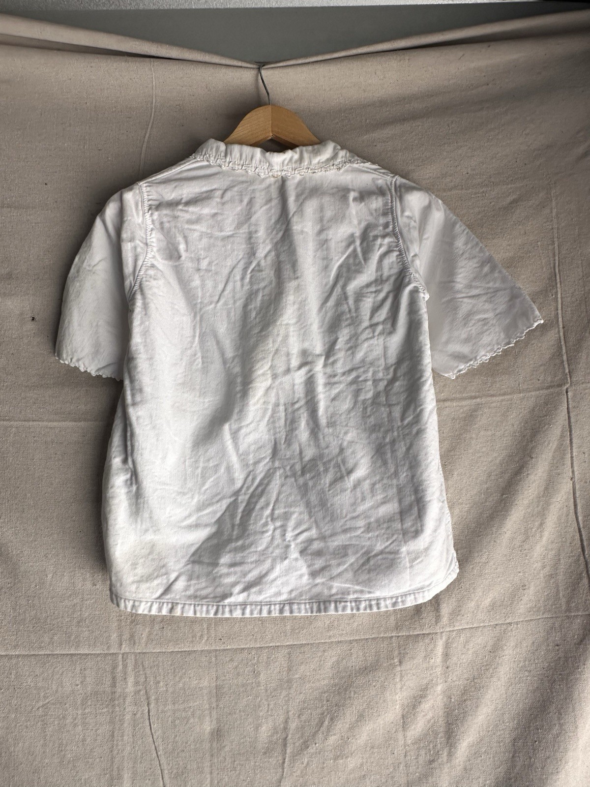 Resale Lot French Antique Dress Blouse Chemise 1900s White Cotton Womens S M L