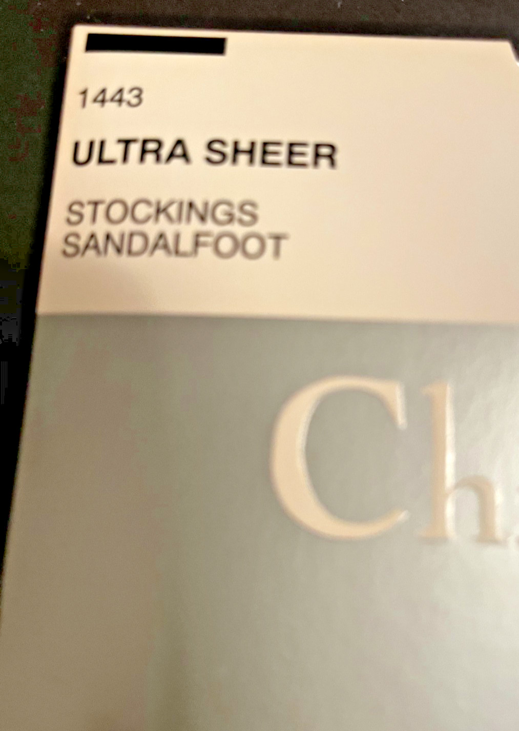 Christian Dior Stockings Sandalfoot Ultra Sheer French Champagne #1443 NOS 6 prs