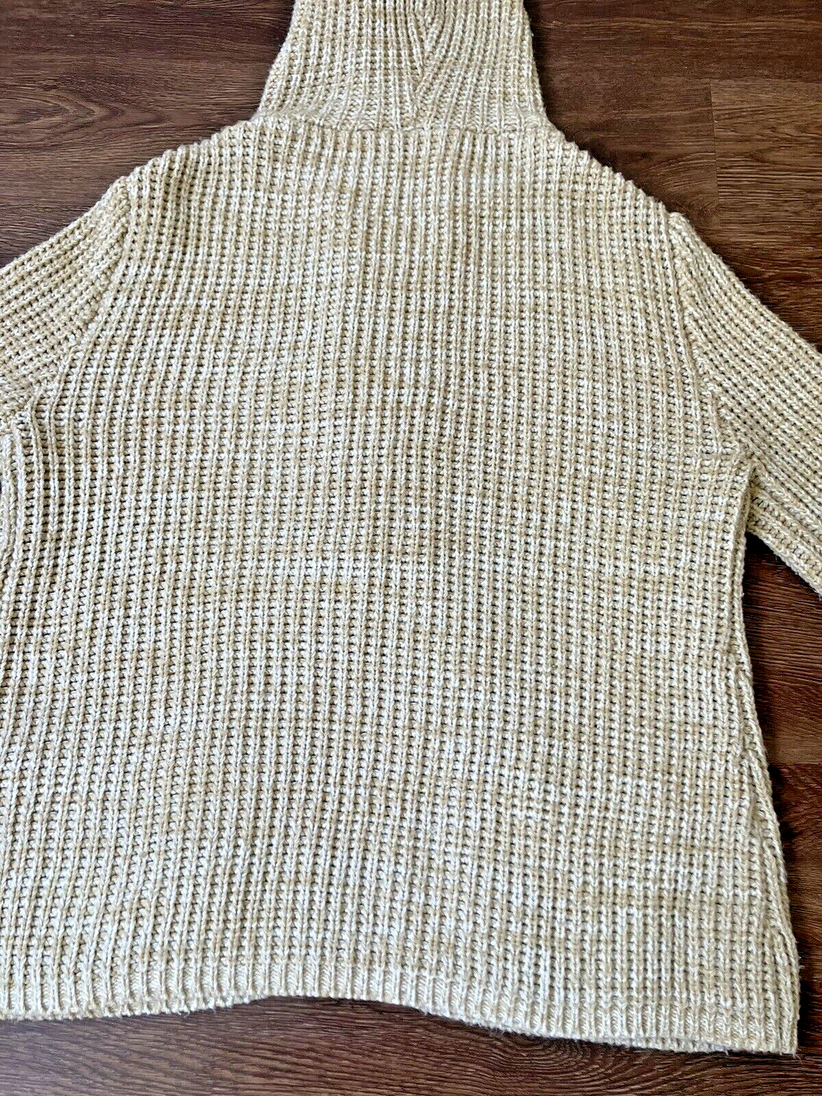 Vintage ’70s Montgomery Ward Hooded Chunky Sweater Jacket Toggle Buttons XL/XXL