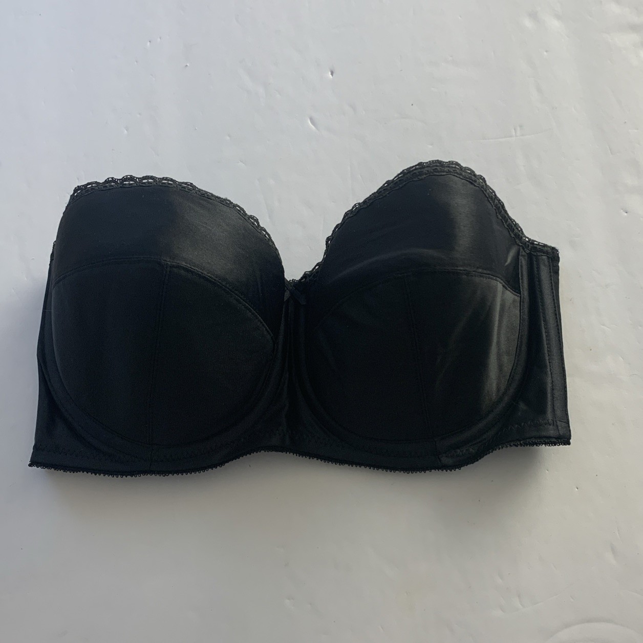 VTG Vanity Fair Black Strapless Bra Style 74-239 32D