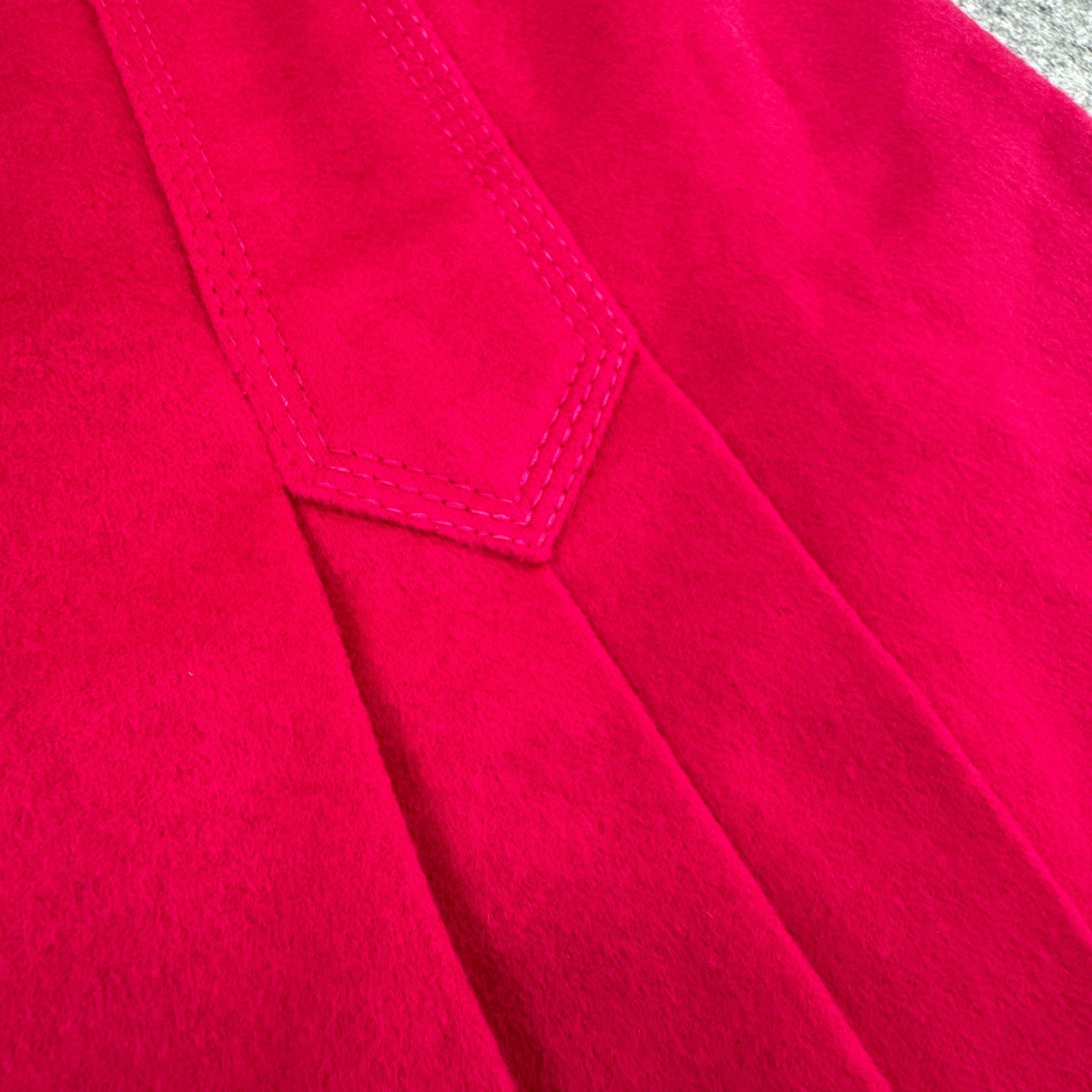 Johnson Fashion France Vintage Pink Pleated Midi Skirt Womens Size 38 Fuchsia