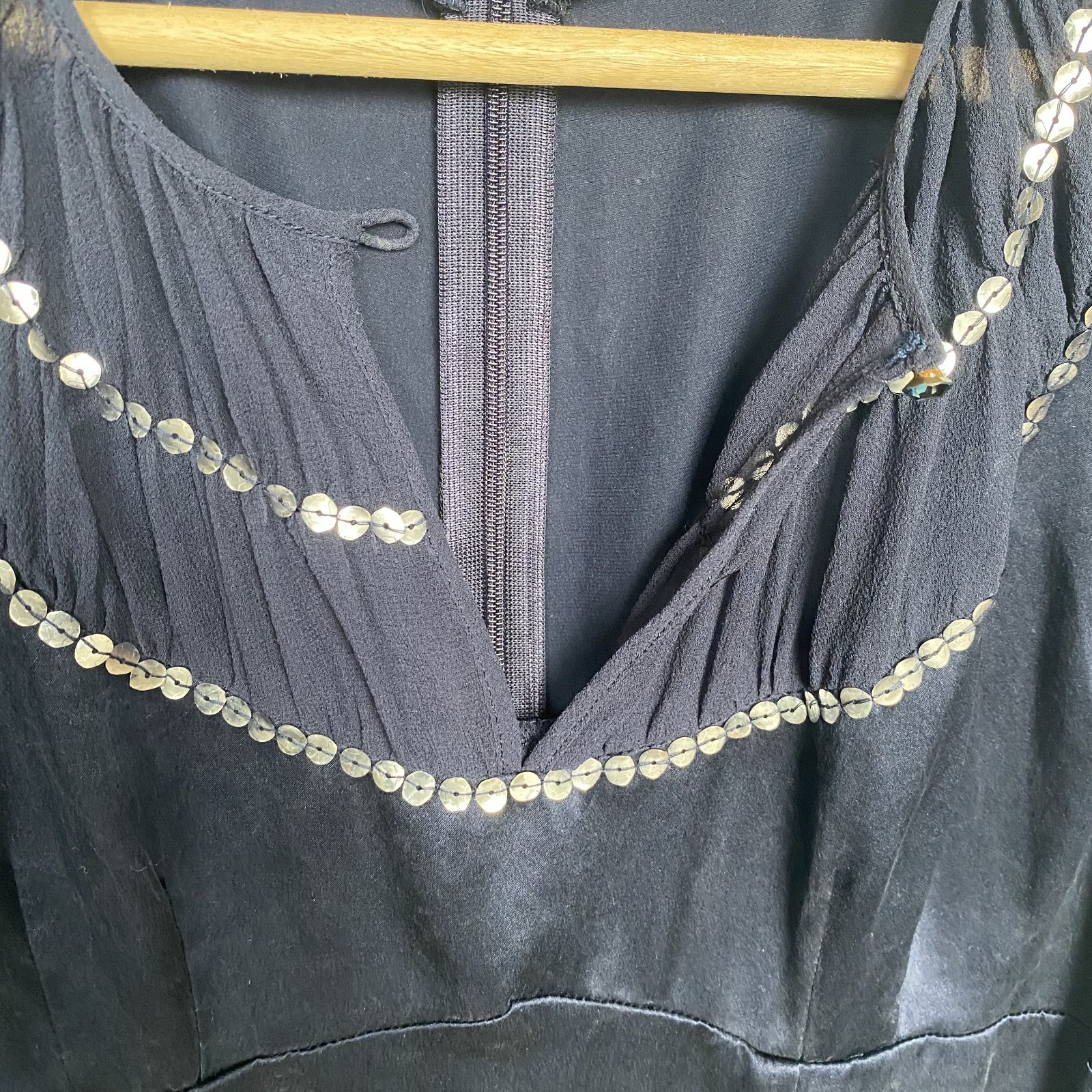 RARE Blue Silk Blouse ASO Holly Marie Combs as Piper Halliwell in Charmed Size 6