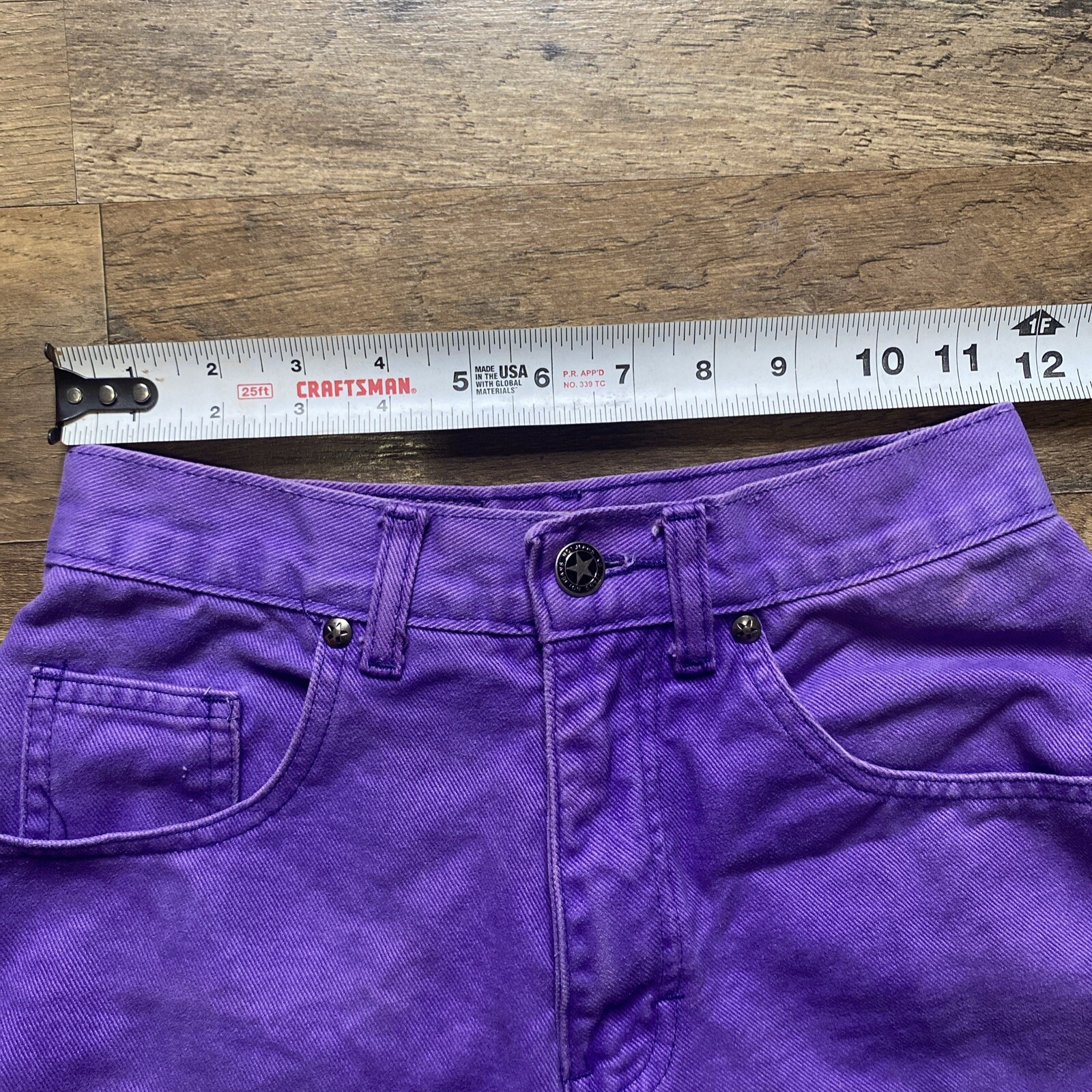 No! Jeans Absolutely Blues Vtg Purple Denim Jeans size 3 MOM high waist