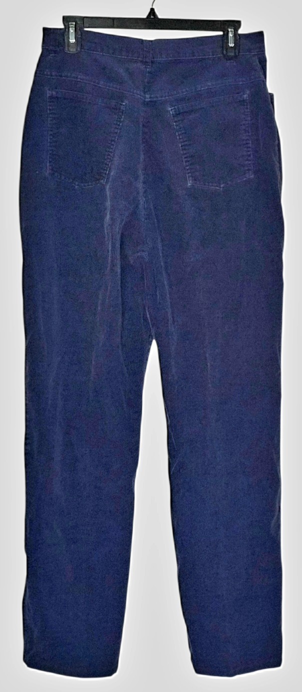 Sears Vintage Corduroy Pants Blue Womens 16 Pre-owned