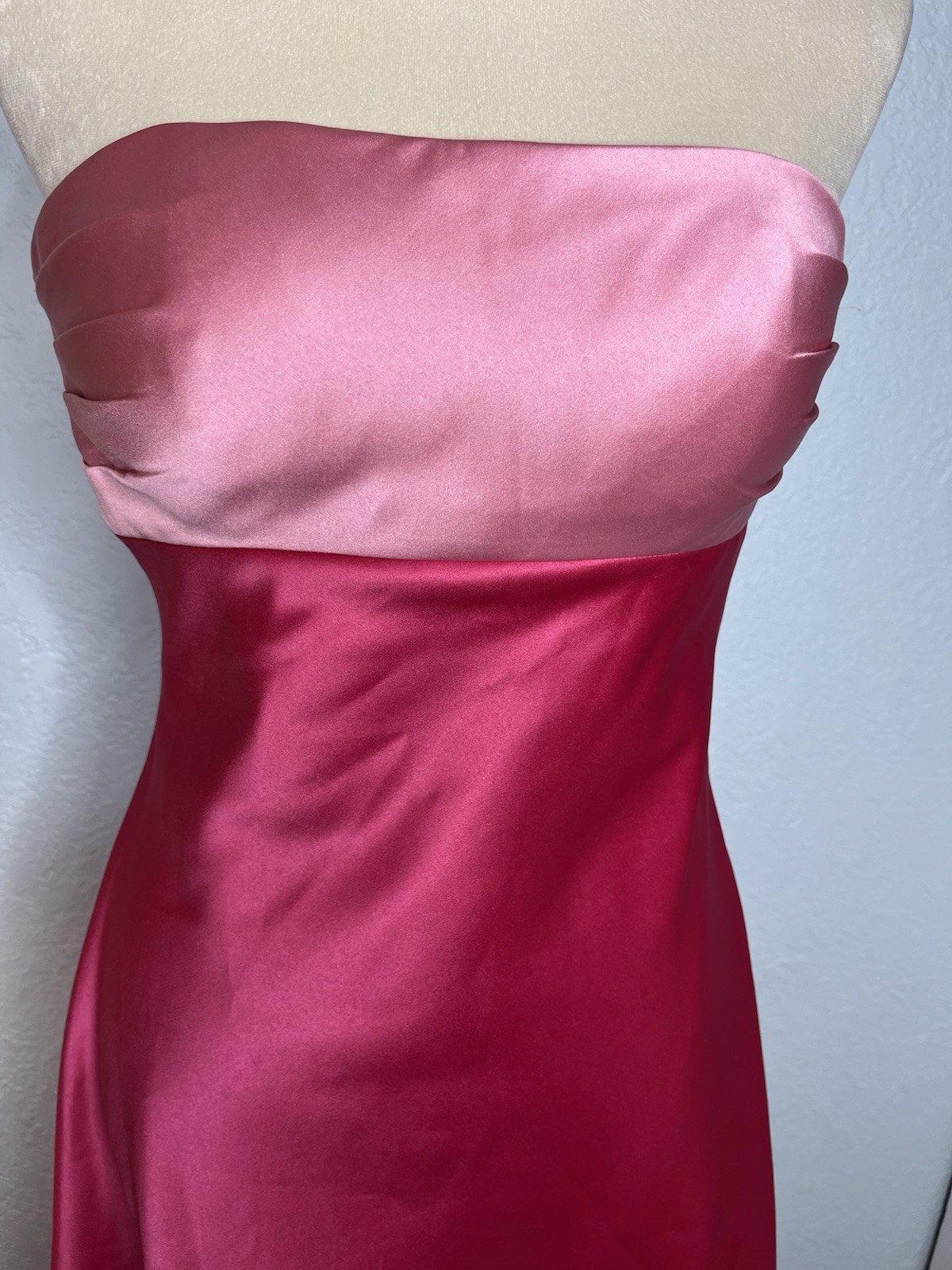 Bill Levkoff Classics Y2K Strapless Dress Pink Prom Hoco Party Gossip Girl