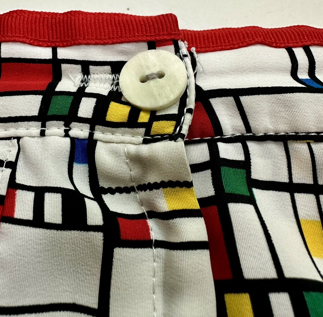 Vintage TAIL Tennis Jacket & Pleated Mini Skirt Set 90s Geometric Size M/12 USA