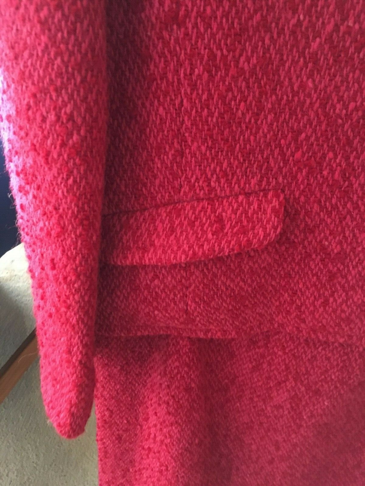 1950’s Vintage Handwoven Donegal Tweed by Jimmy Hourihan- Fuscia Women’s Large