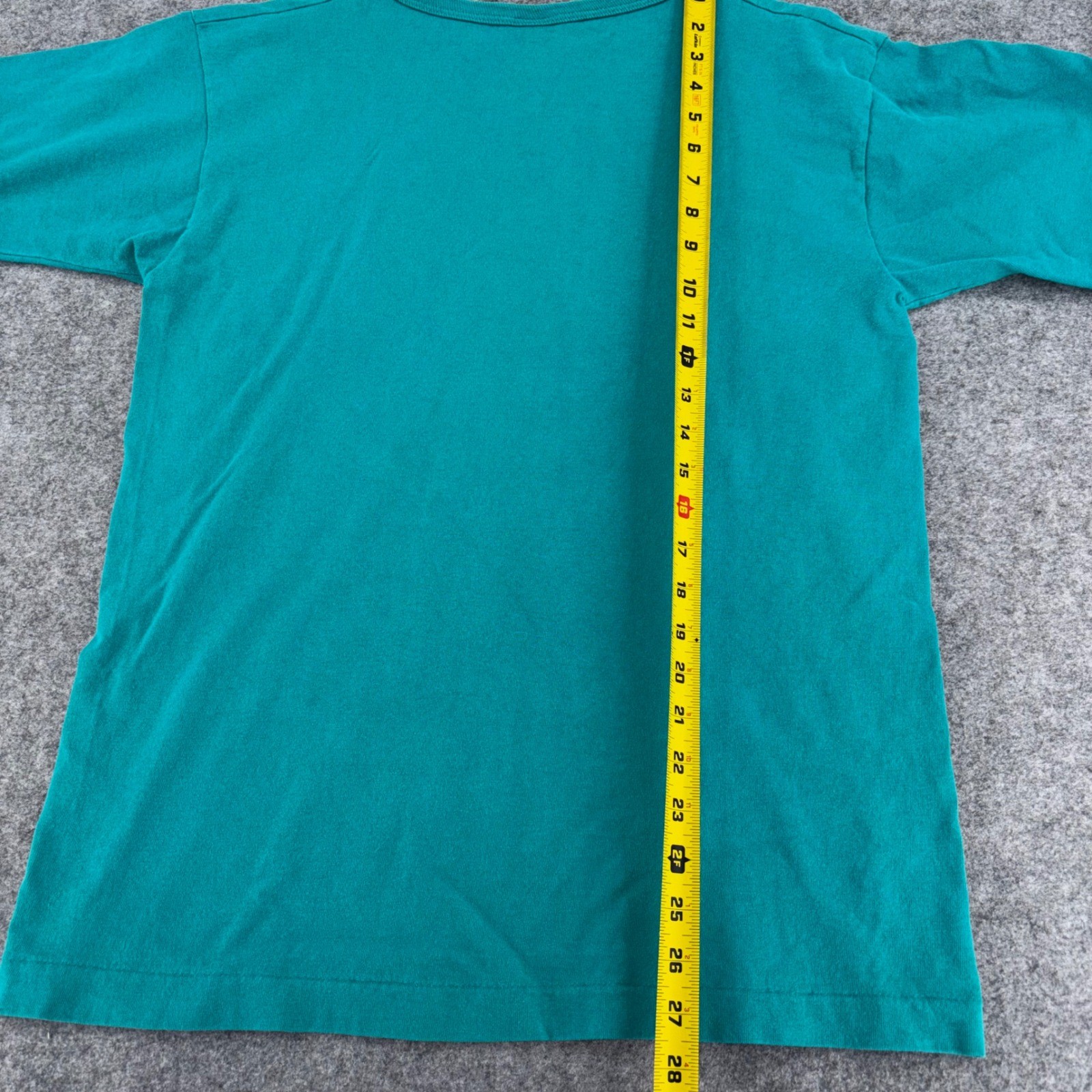 Vintage Fruit of the Loom Casualwear Teal Green T-Shirt Made in USA Women Medium