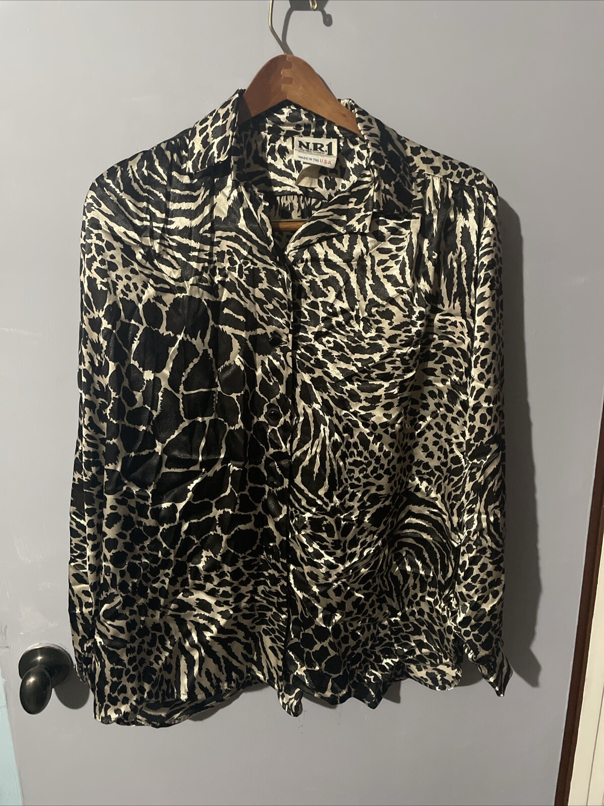 Vintage N.R. 1 by Ned Gould blouse 70s/80s. Sized 12