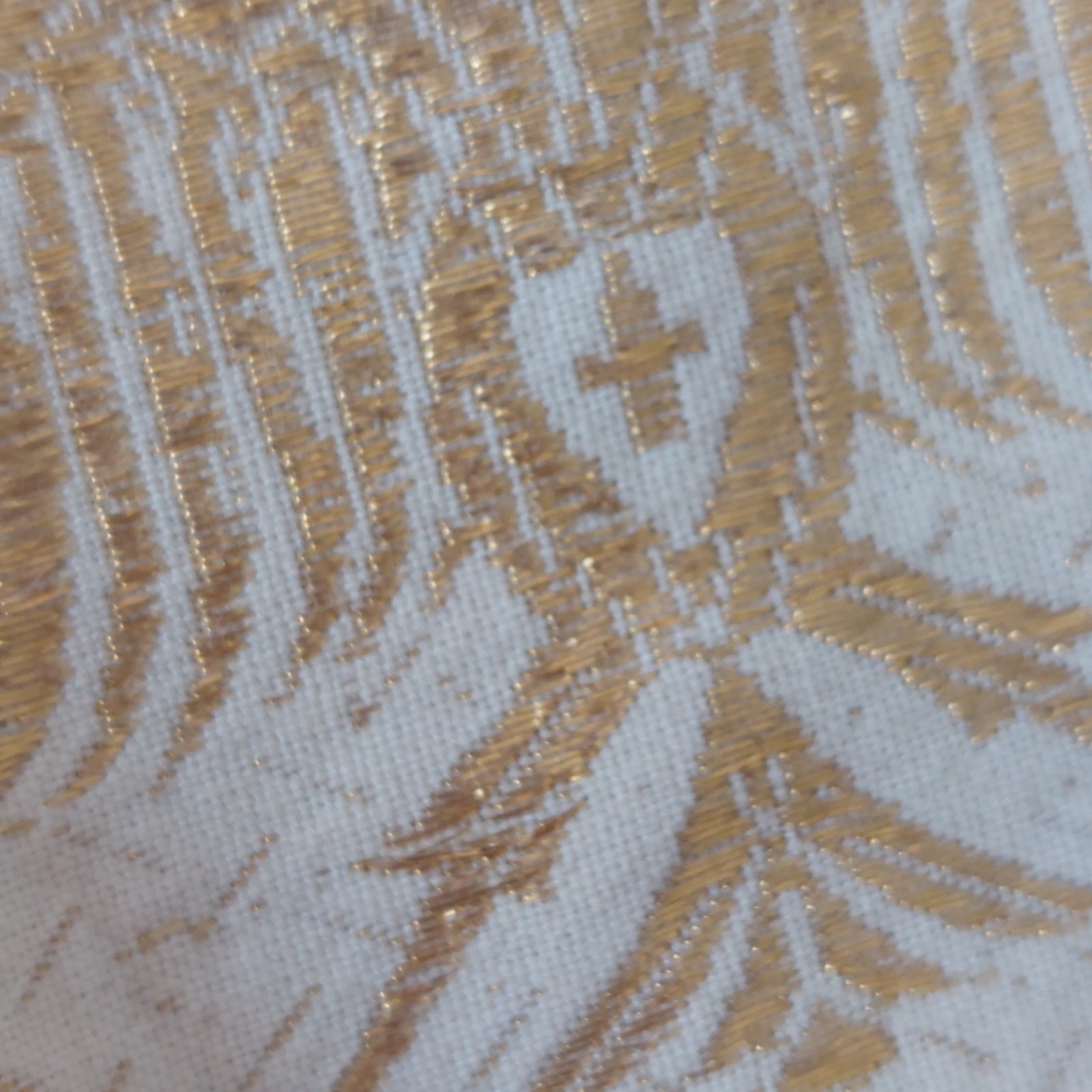Vtg El Greco Tsitsibacos Bros Greece Caftan Dress Ivory Gold Byzantine Eagle SM