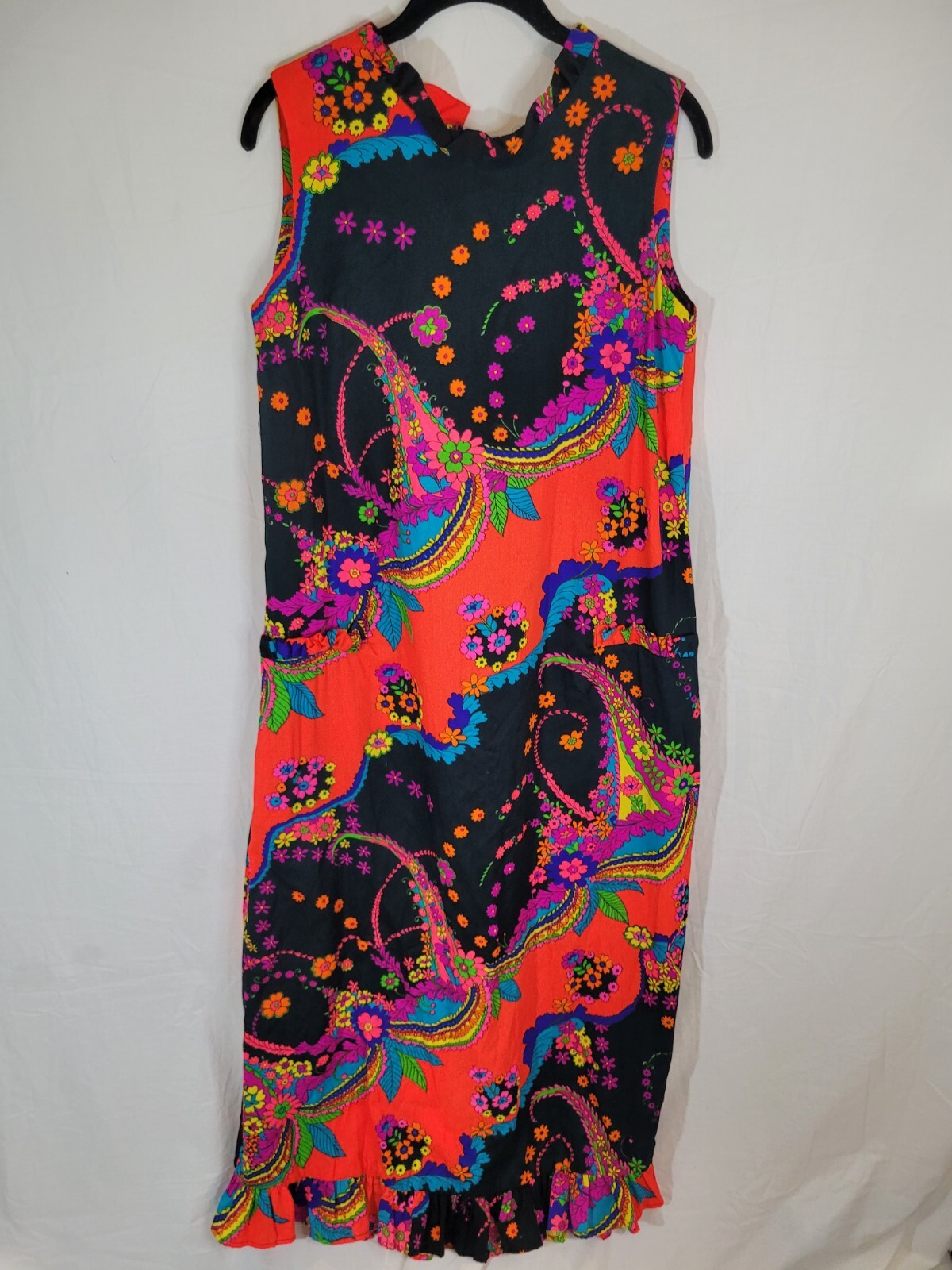Rhapsody by Glazier Vintage Maxi Bright Floral Pattern Size 12