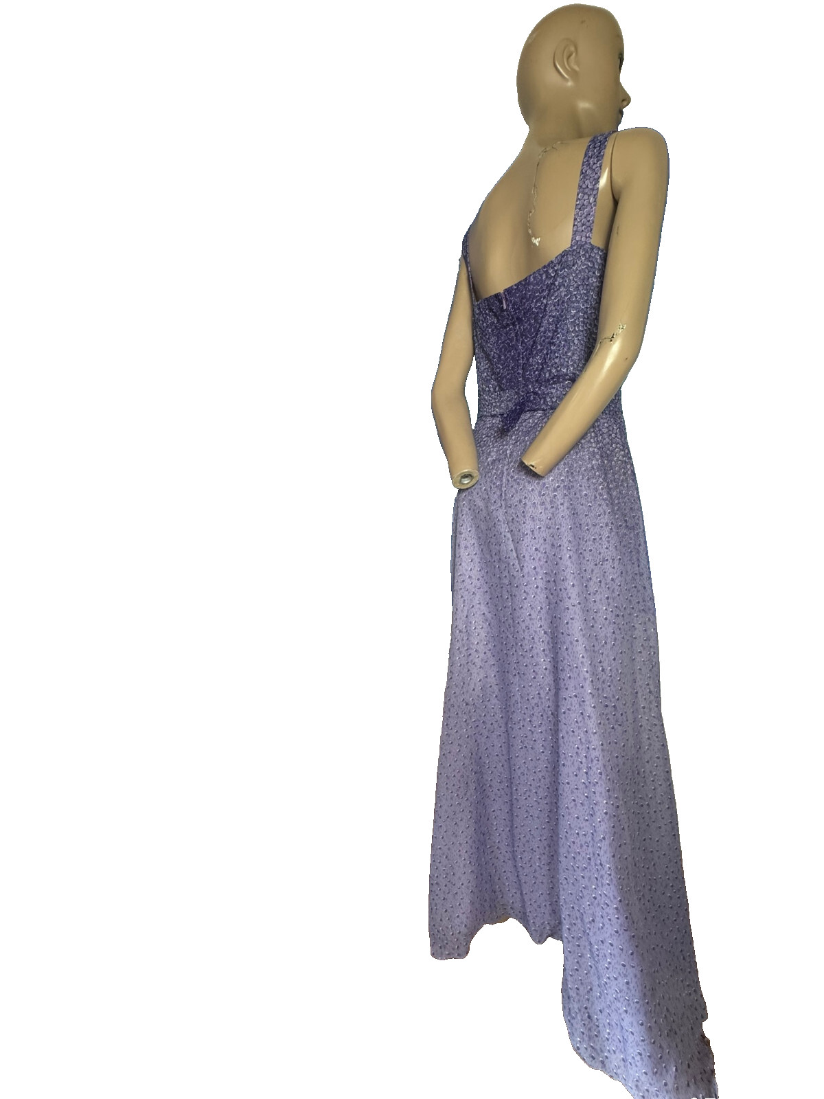 Vintage 70s Maxi Dress Kleemeier Hof Purple Evening Gown w/ Bolero Boho Gala 38 40