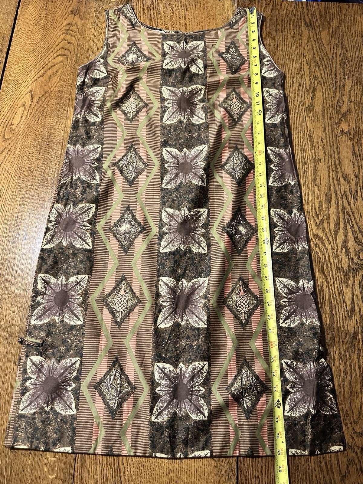 1940s Liberty House Waikiki ViBrake Hawaiian Dress Talon Zipper Tiki Barkcloth