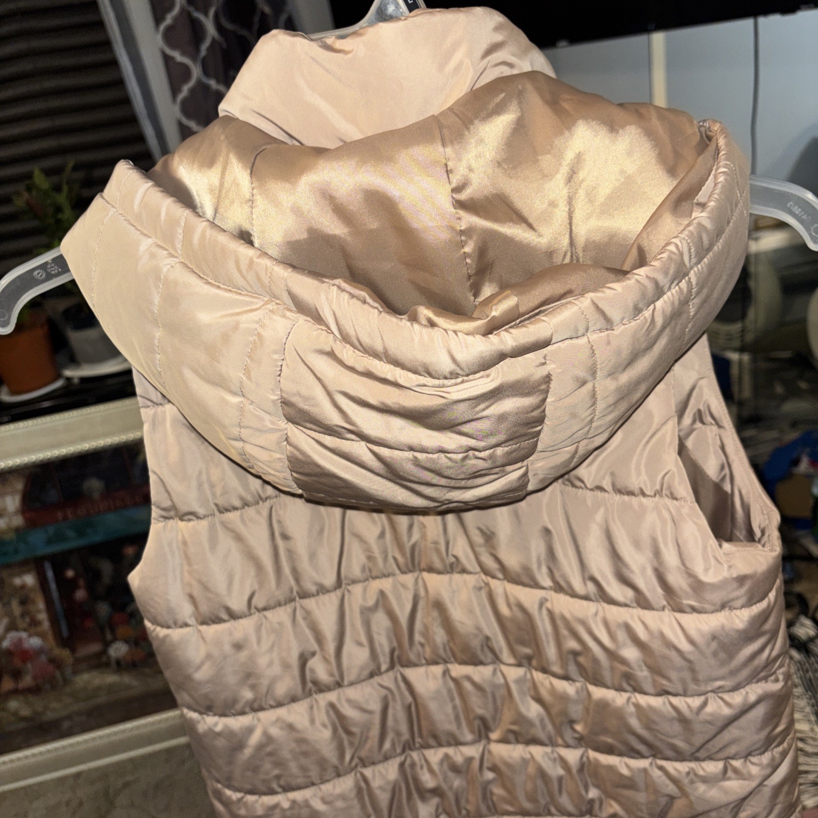 BUNDLE :Khaki Long Vest & Briggs, New York : Vintage Floral Skirt-Sz: M