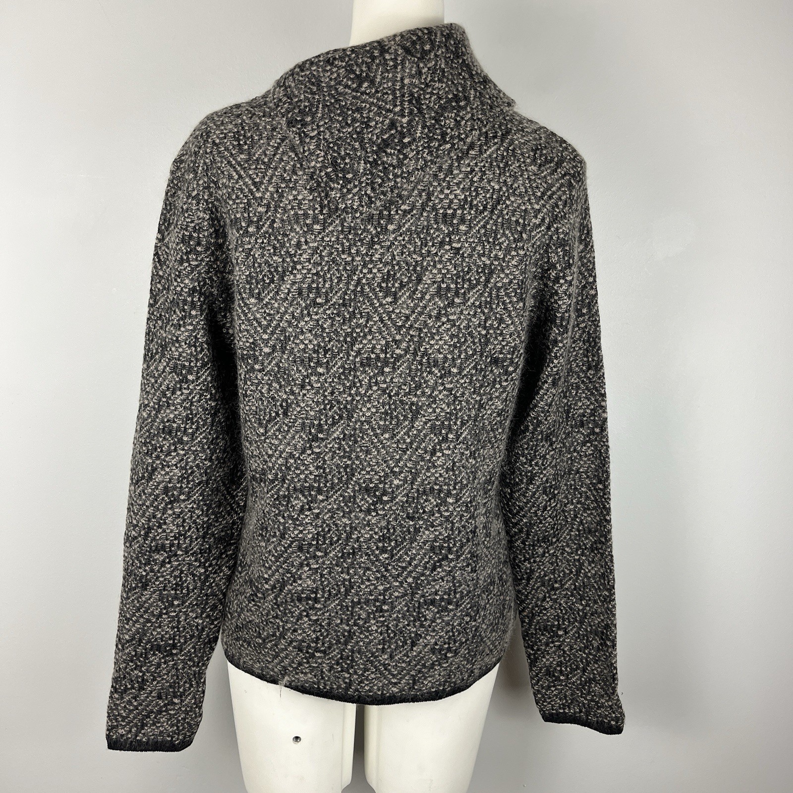 VTG 90s Georgio Armani Collezioni Women’s Sweater Wool Mohair Blend Gray Size 10