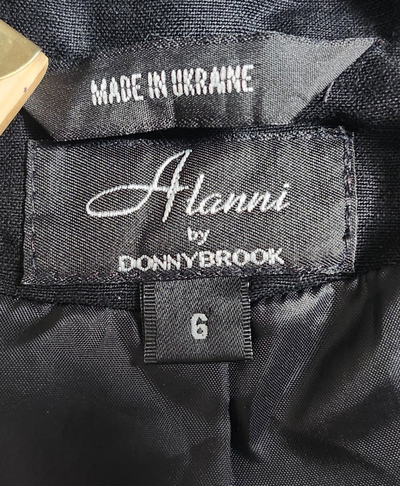Vintage ALANNI BY DONNY BROOK Womens Black Jacket Size 6