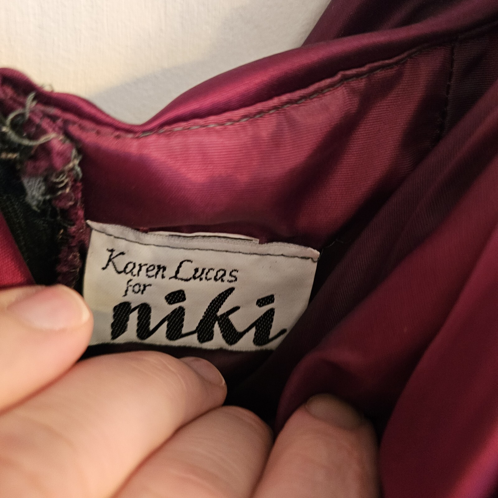 VINTAGE Karen Lucas For Niki Burguny Velvet Dress Size 14, Great Shape, 1980’s