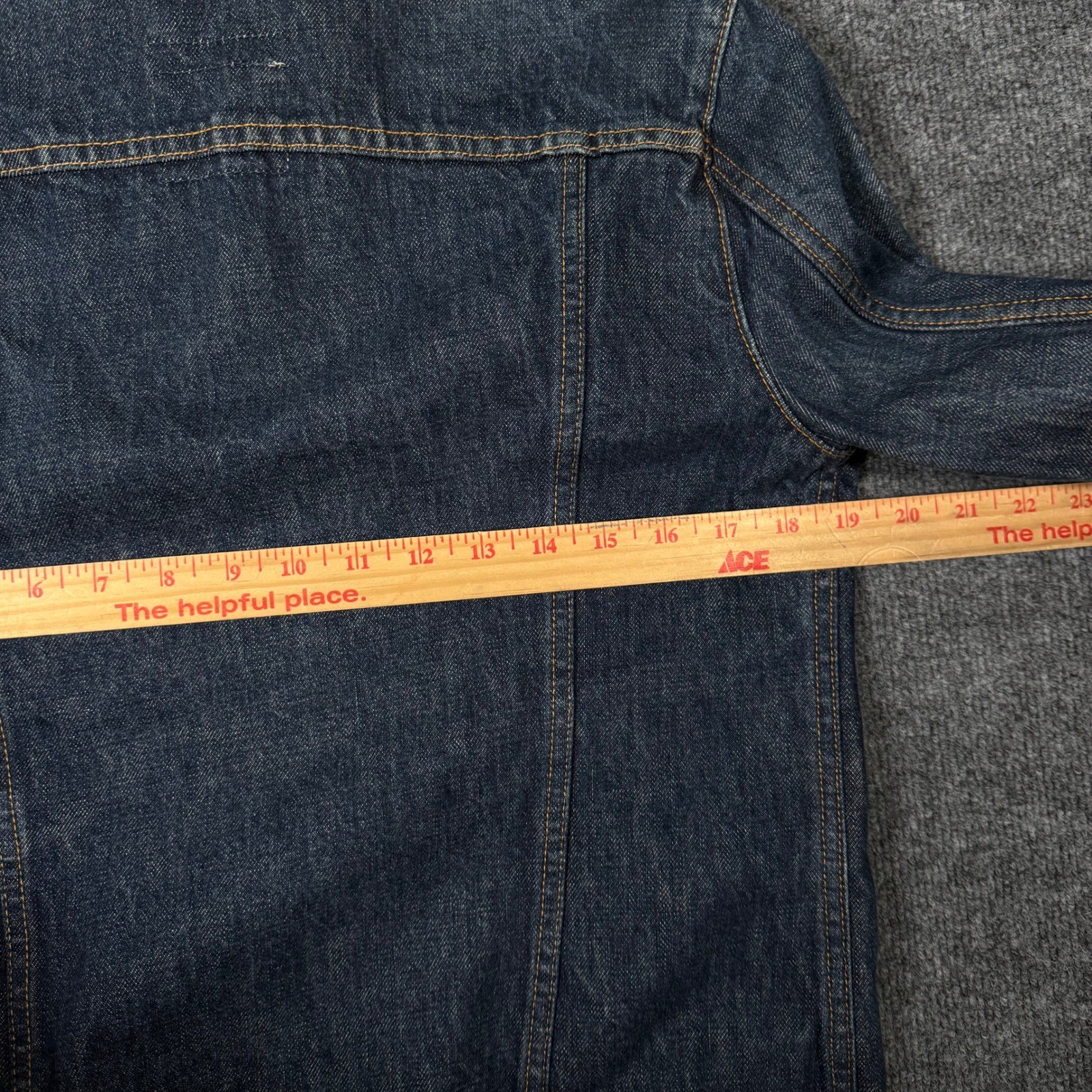 Vintage 90s Helmut Lang Classic Denim Jacket Made in Italy Blue Trucker Sz 44 M