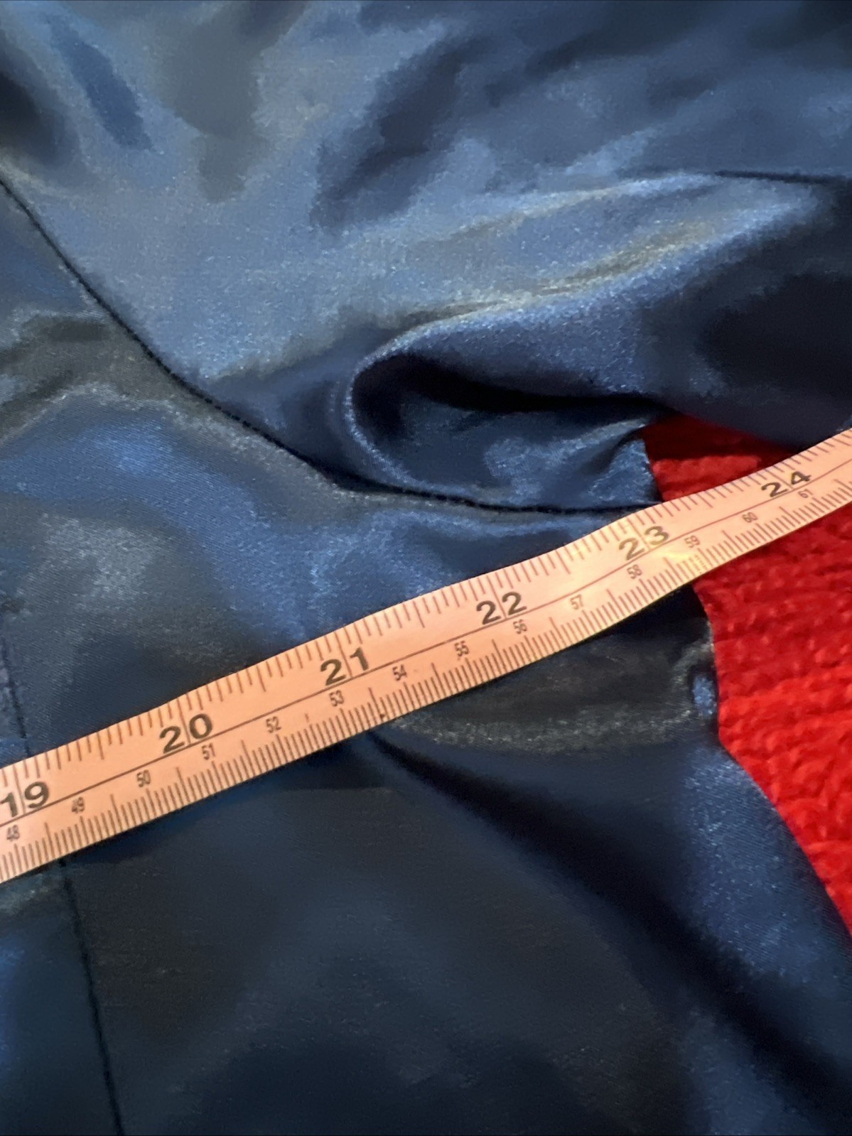 Morgan Taylor Intimates Glossy Satin Sleep Shirt Nightgown Navy Blue Large
