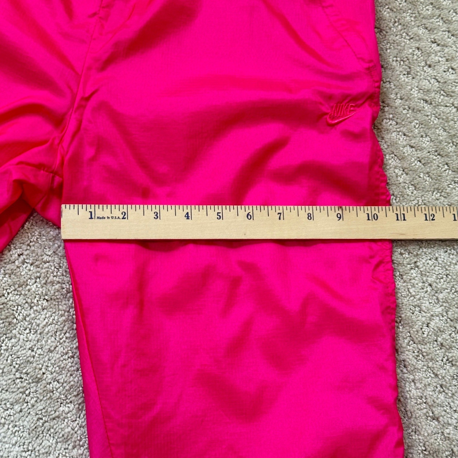 Vintage Nike Track Suit Womens Medium 10-12 Neon Pink Windbreaker Pants 80s 90s