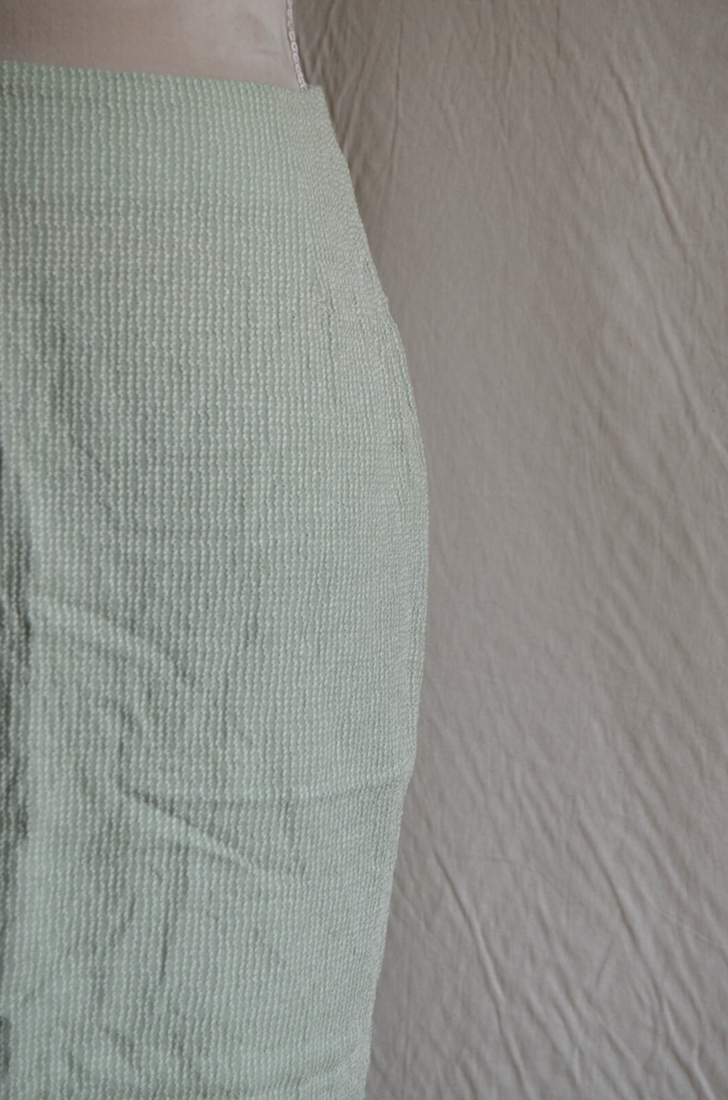 Versace V2 1973 green pastel straight skirt with texture